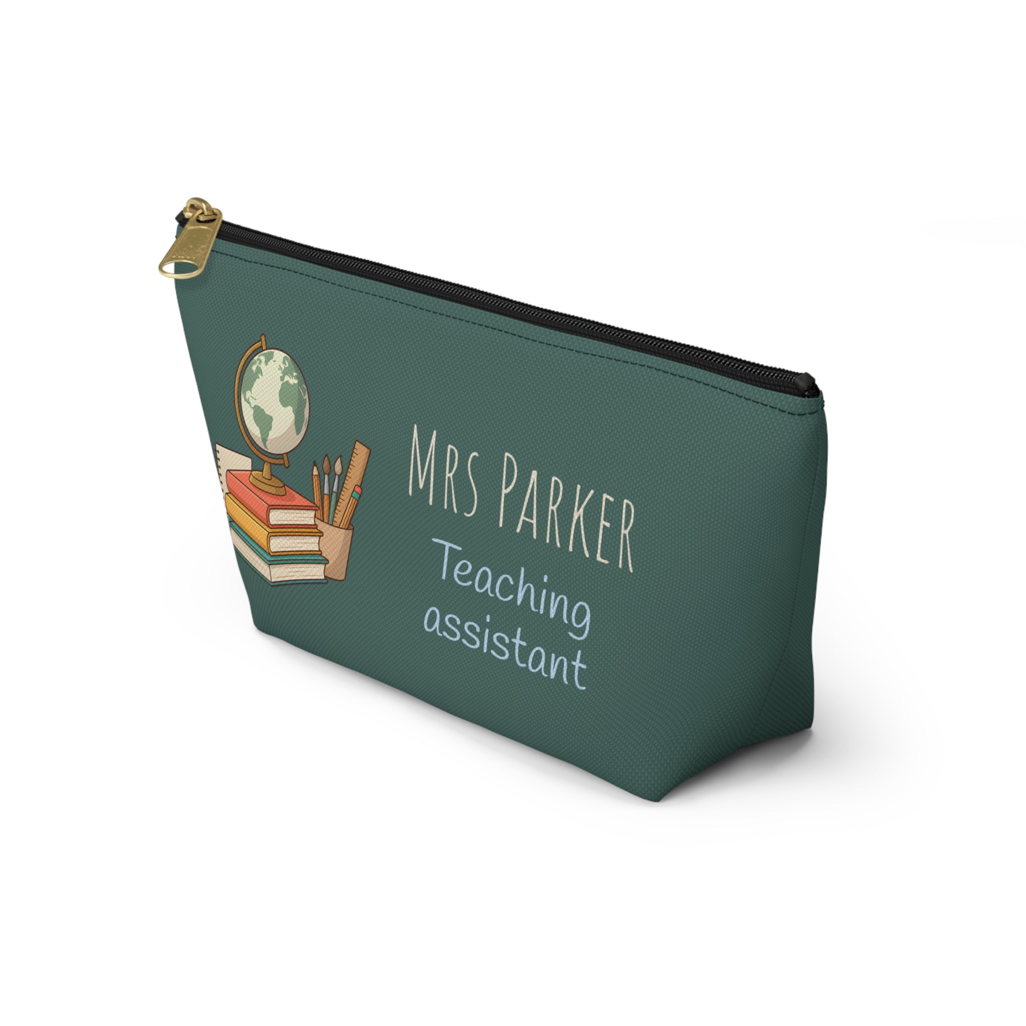 Personalized Teacher Gift Pouch – Custom Name Makeup Bag for Teachers