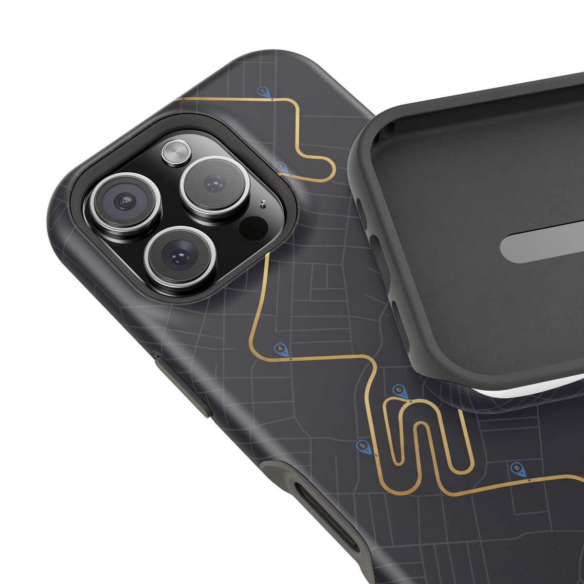 Paramedic/EMT Route Line Phone Case — Magnetic Wireless Charging Cover