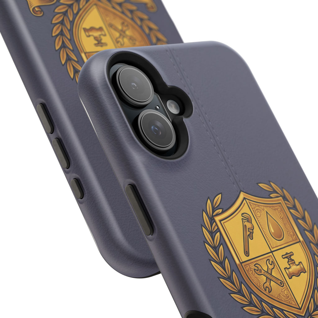 Master Plumber Crest Phone Case — Heraldic Shield Wireless Charging Cover
