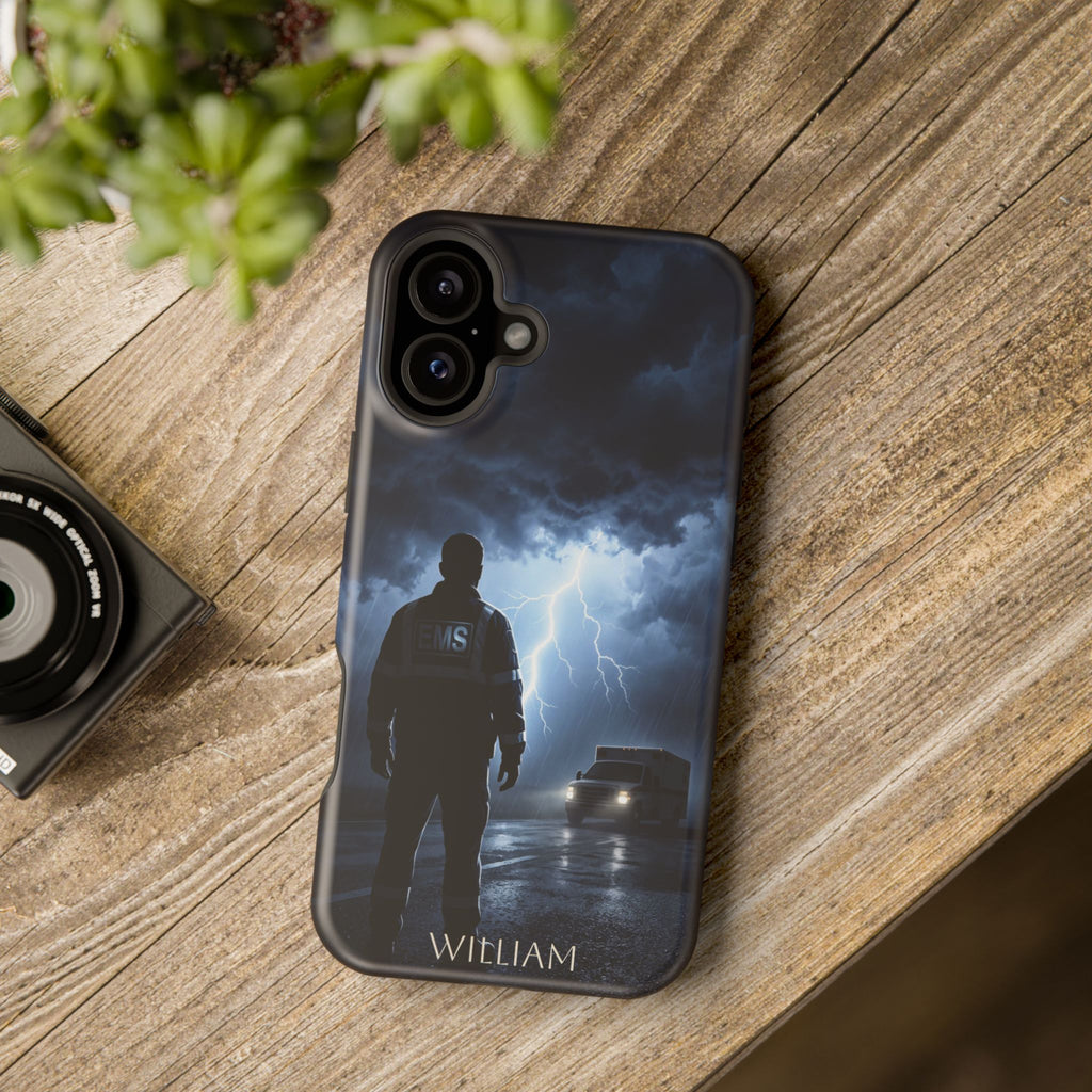 Personalized Lightning Storm EMS Phone Case — Wireless Charging Cover