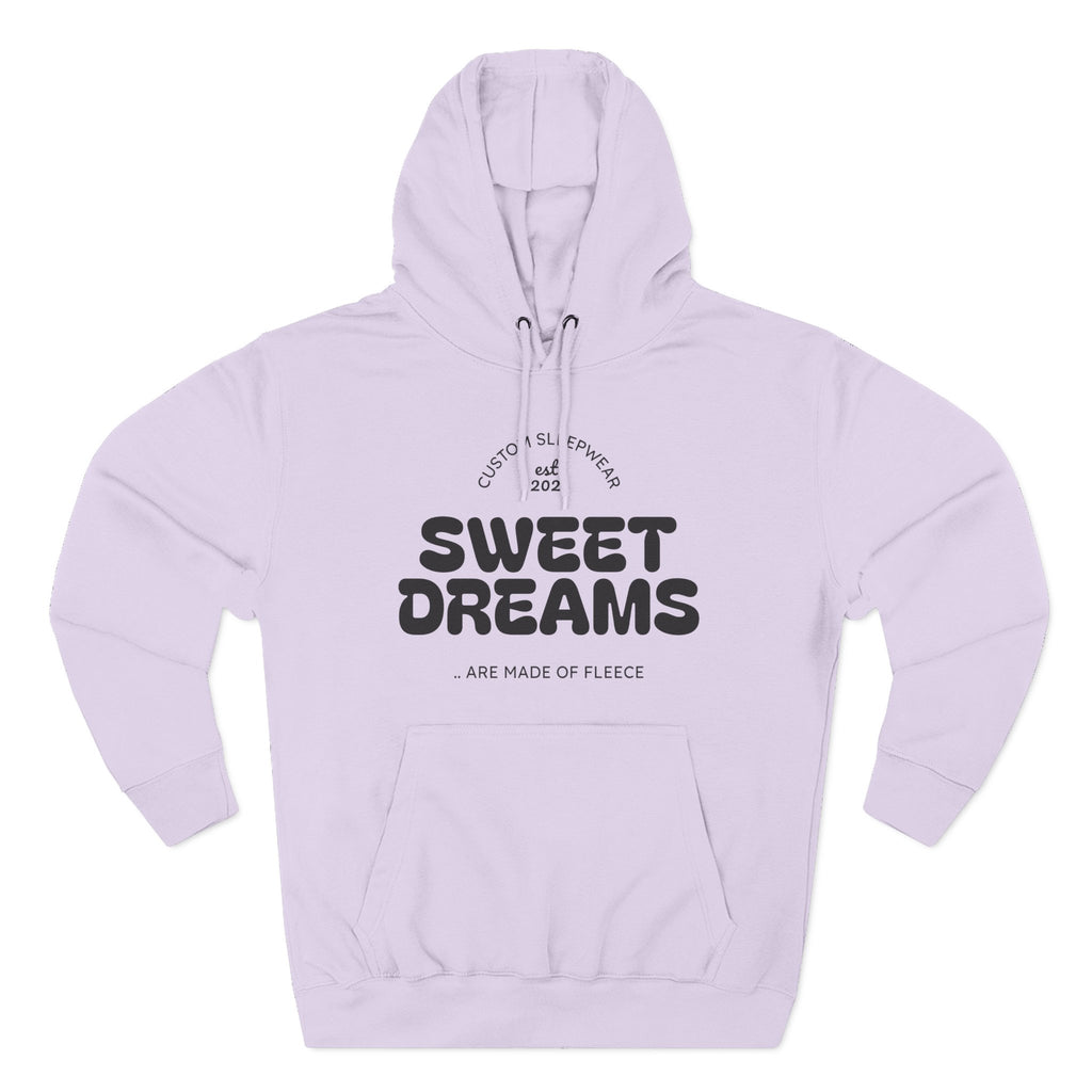 Sweet Dreams Hoodie — Cozy Fleece Pullover with Retro Script