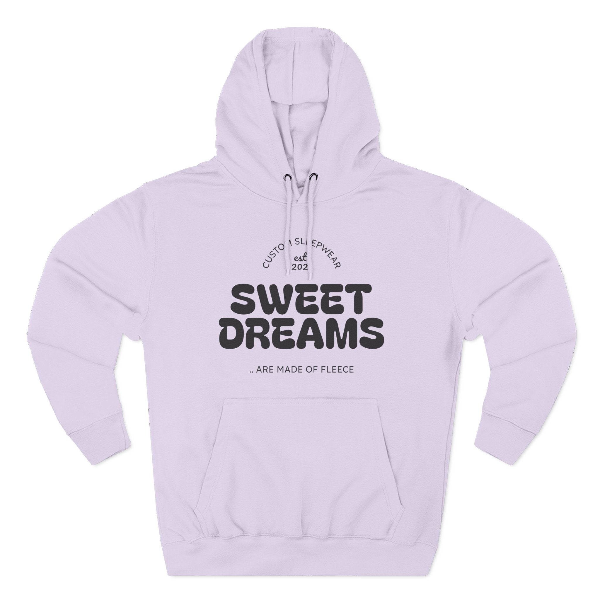 Sweet Dreams Hoodie — Cozy Fleece Pullover with Retro Script