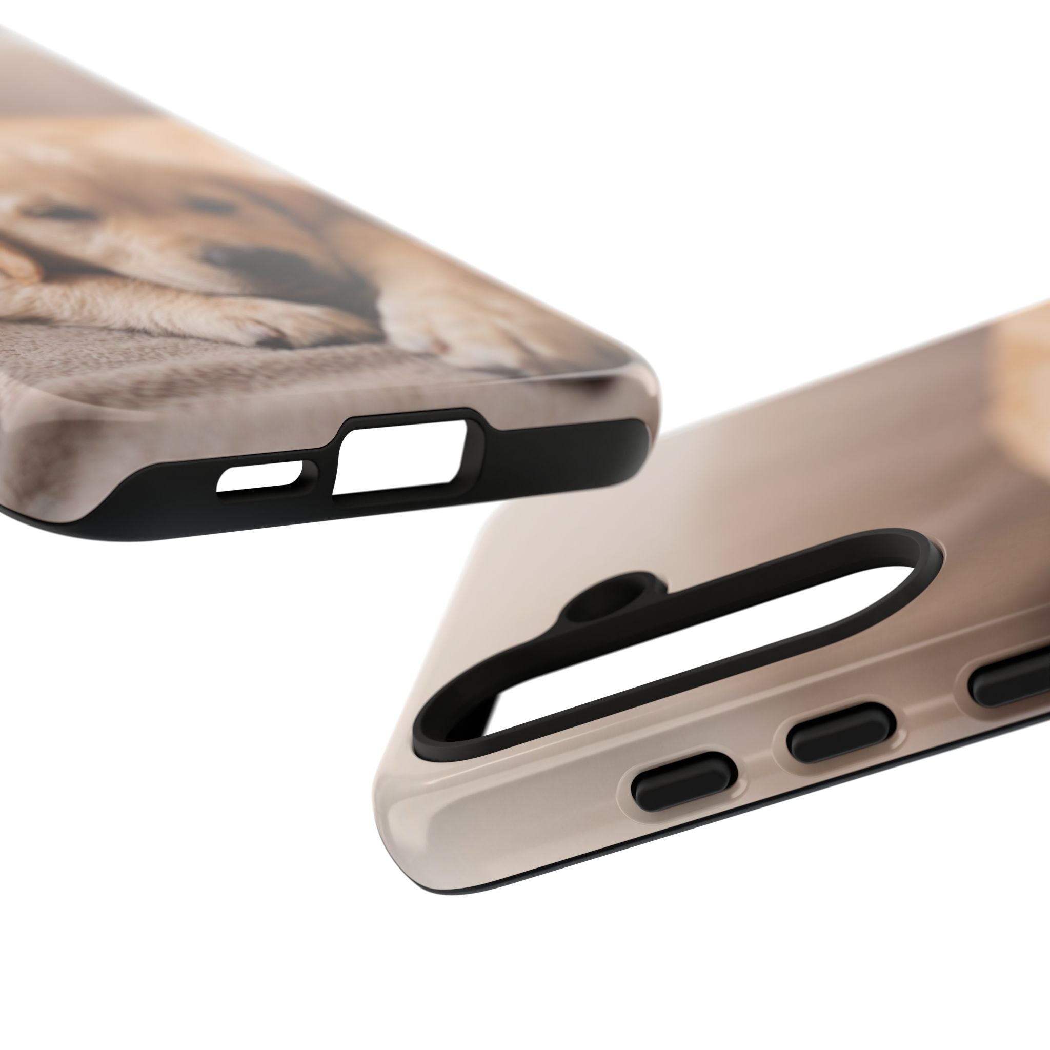 Sleepy Golden Retriever Puppy Phone Case | Cozy Cuddly Puppy Portrait | Samsung & iPhone