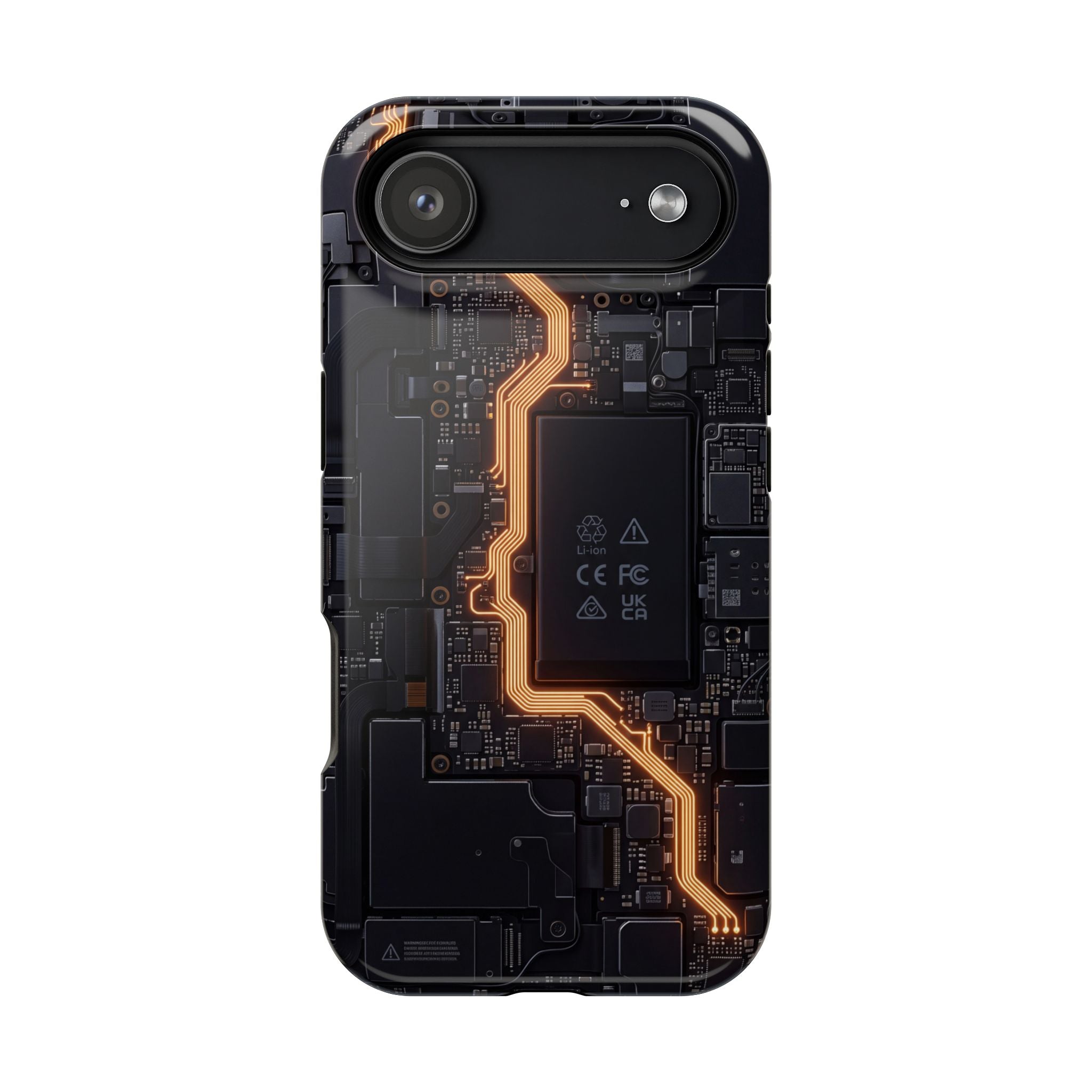 Electrician Circuit Bolt Phone Case — Impact-Resistant Wireless Charging Cover