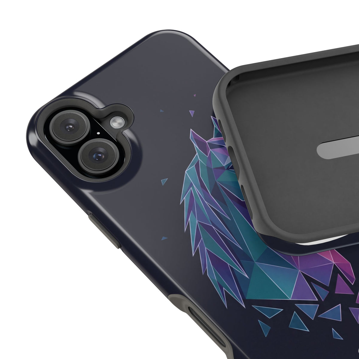 Personalized Geometric Horse Phone Case — Tough Magnetic Case with Wireless Charging