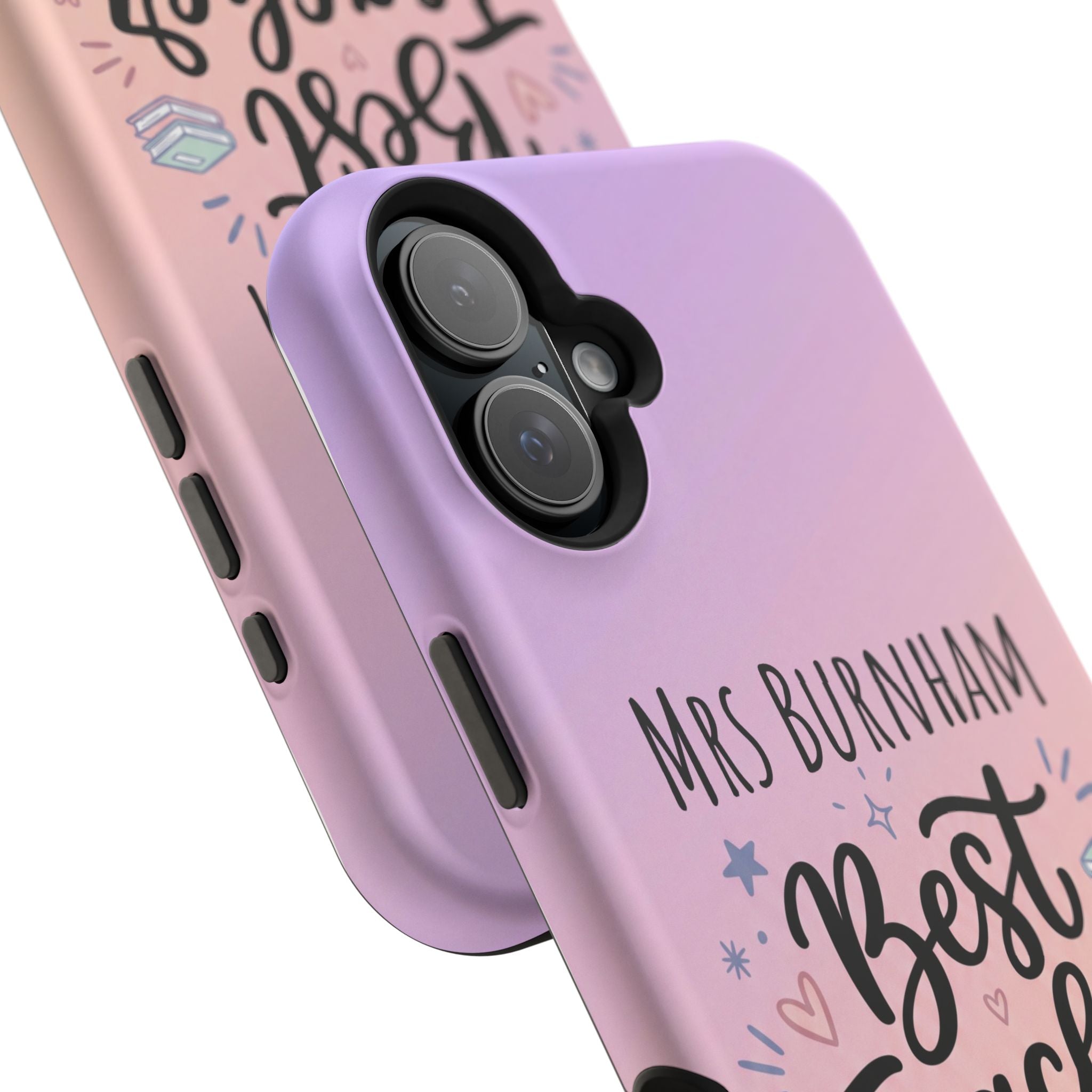 Best Teacher Ever Personalized Phone Case — Wireless Charging Cover