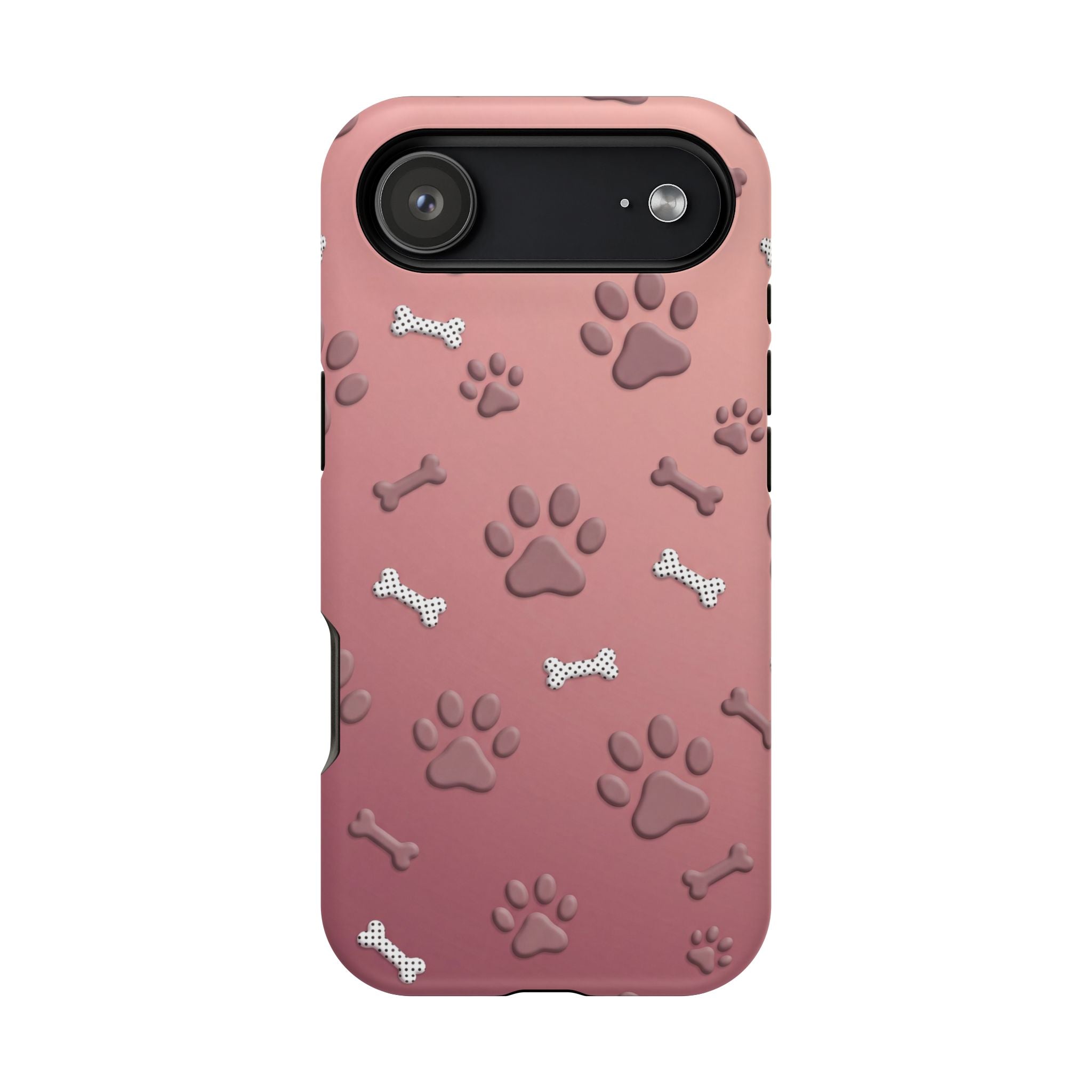 Paws & Bones Phone Case — Impact-Resistant Wireless Charging Cover