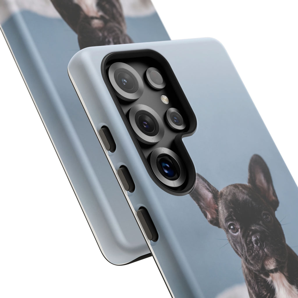 French Bulldog Puppy Phone Case | Adorable Brindle Frenchie Portrait | Samsung & iPhone