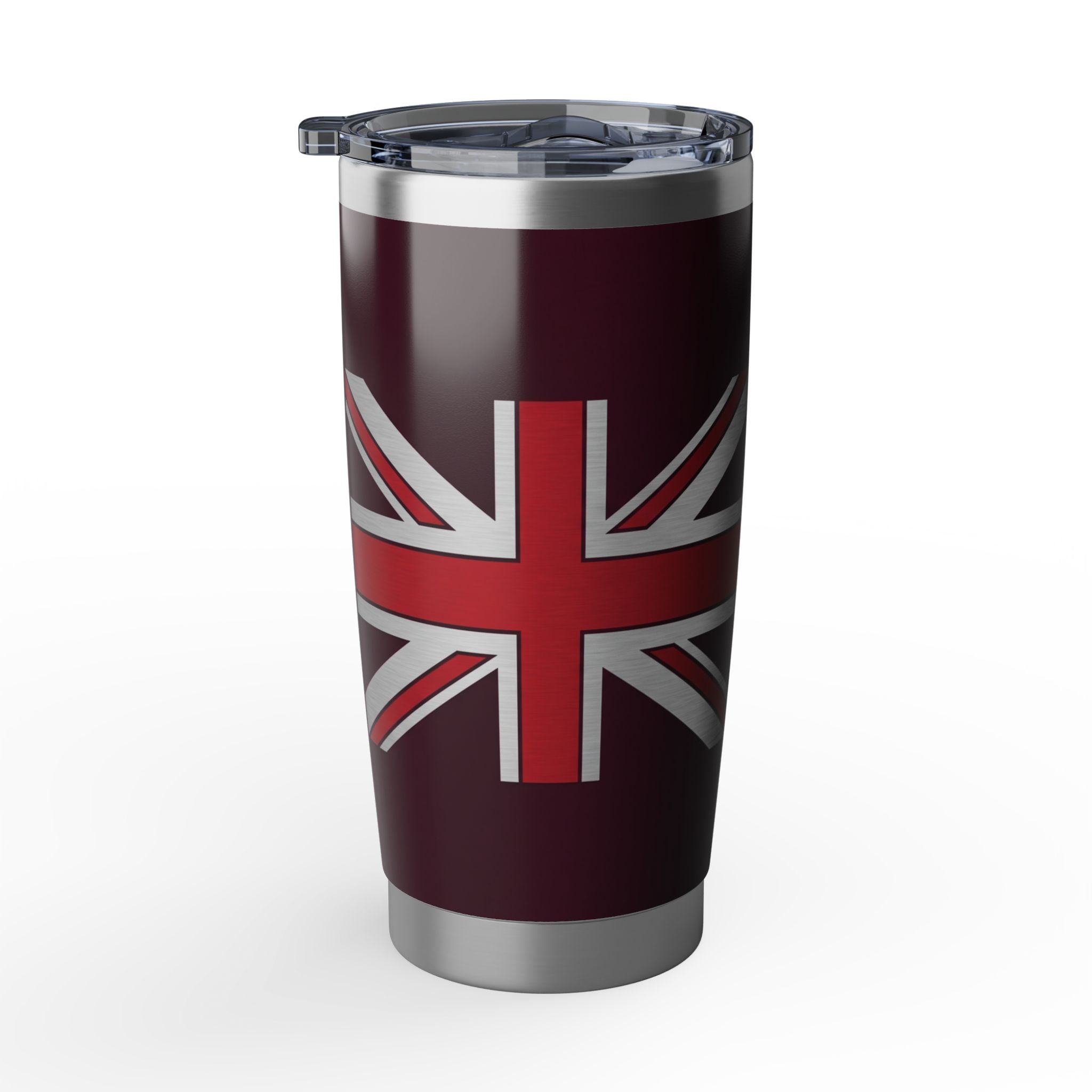 Funny Plumber Tumbler – UK Flag - "That's My Job" Burgundy Design 20 oz
