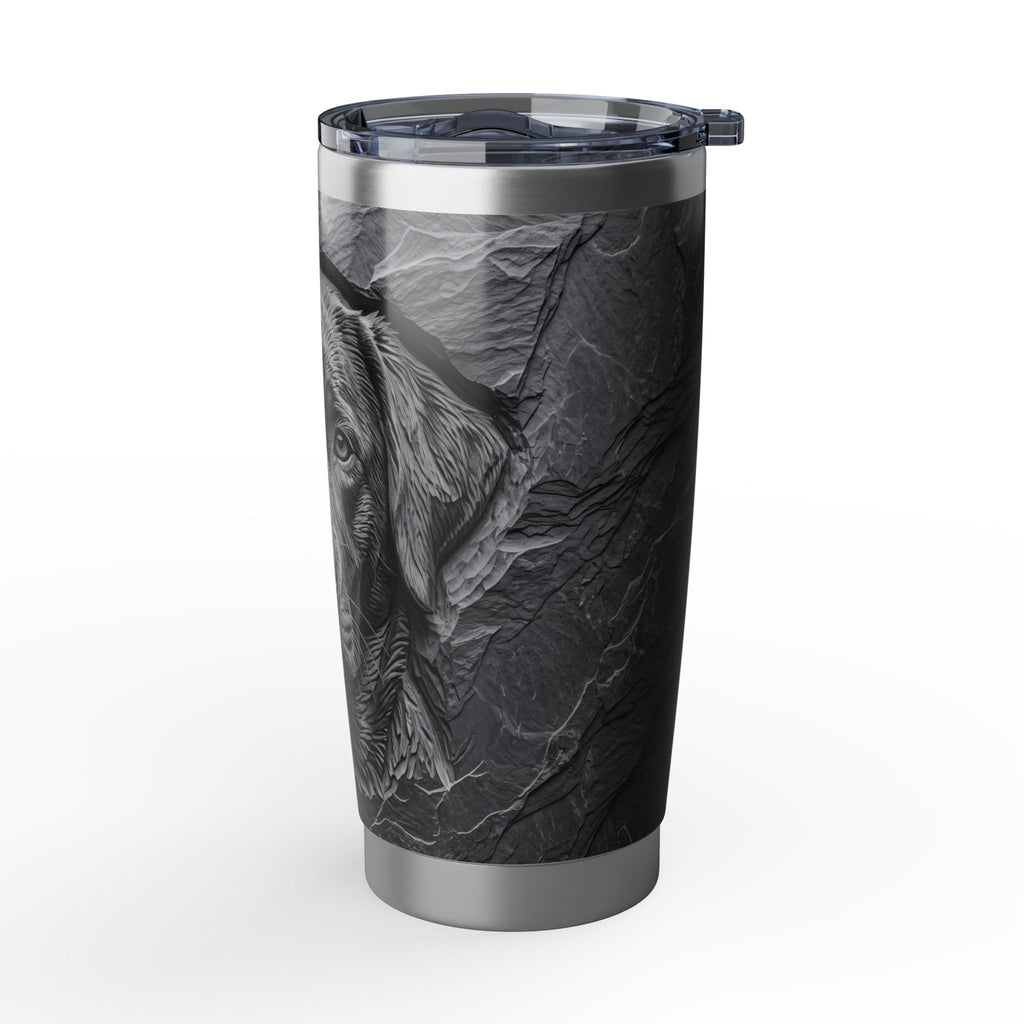 Labrador Tumbler | Carved Stone Art — 20 oz Stainless Travel Mug