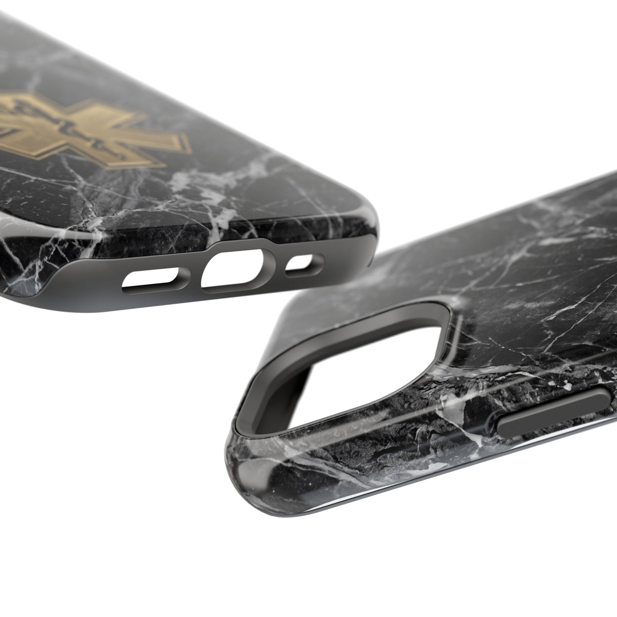 Paramedic/EMT Marble Phone Case — Magnetic Wireless Charging Cover