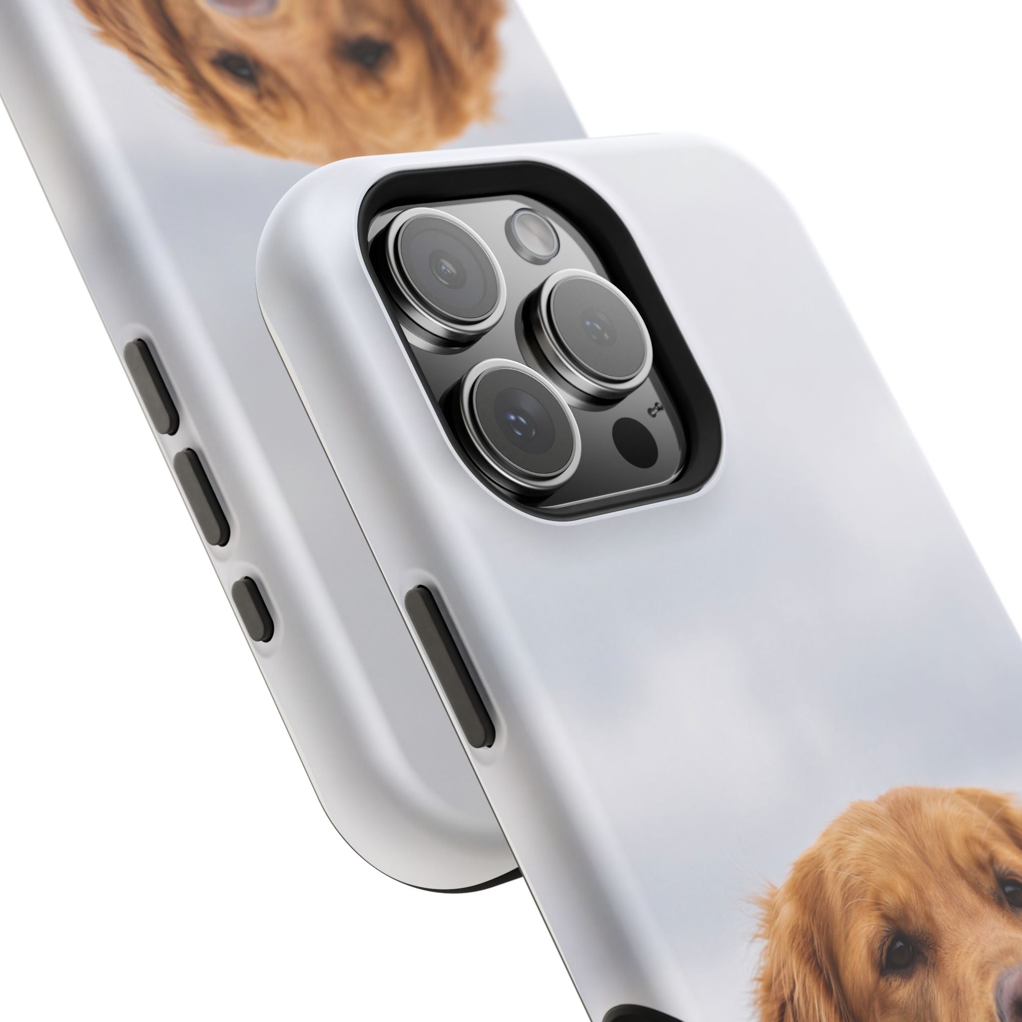 Golden Retriever Phone Case — Impact-Resistant Wireless Charging Cover