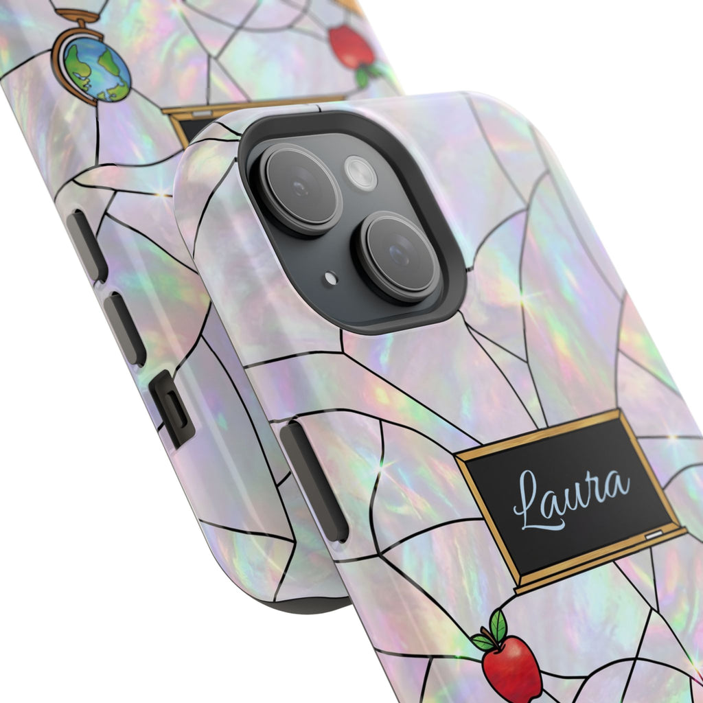 Personalized Teacher Phone Case — Impact-Resistant Wireless Charging Cover