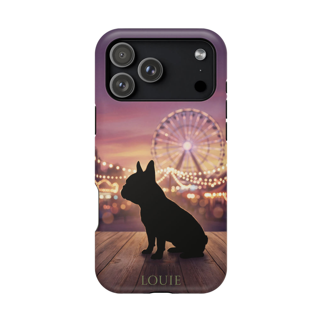 Personalized French Bulldog Carnival Nights Phone Case — Wireless Charging Cover