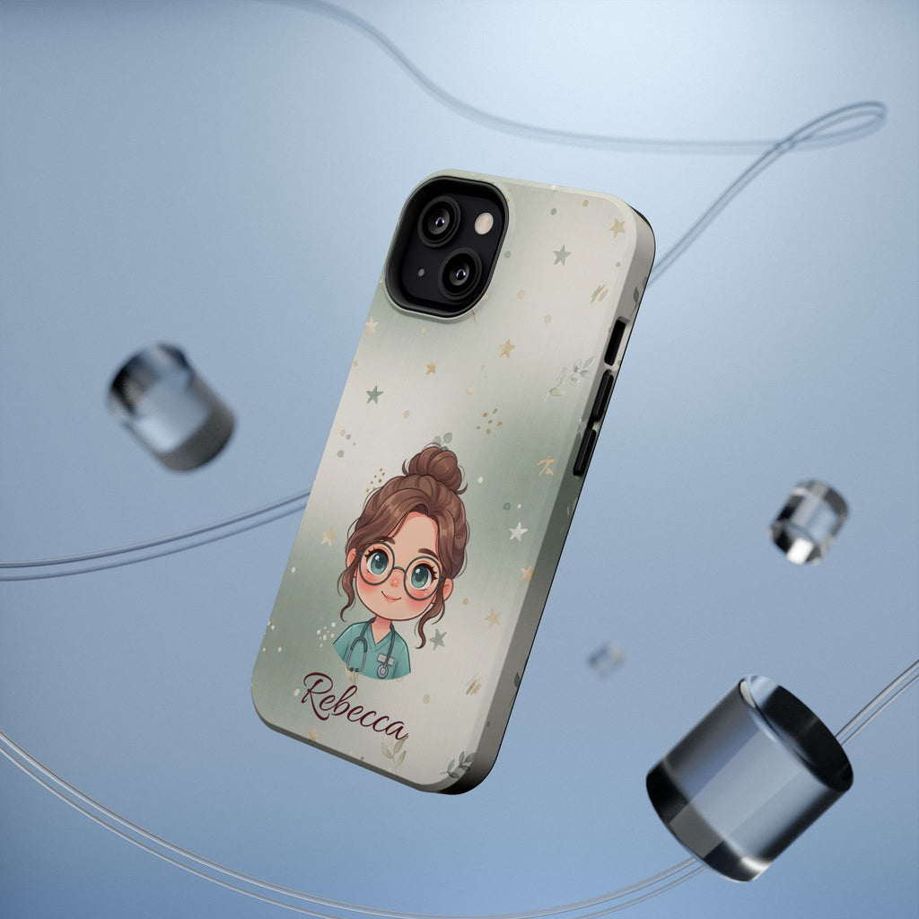 Personalized Starry Nurse Phone Case — Wireless Charging Cover