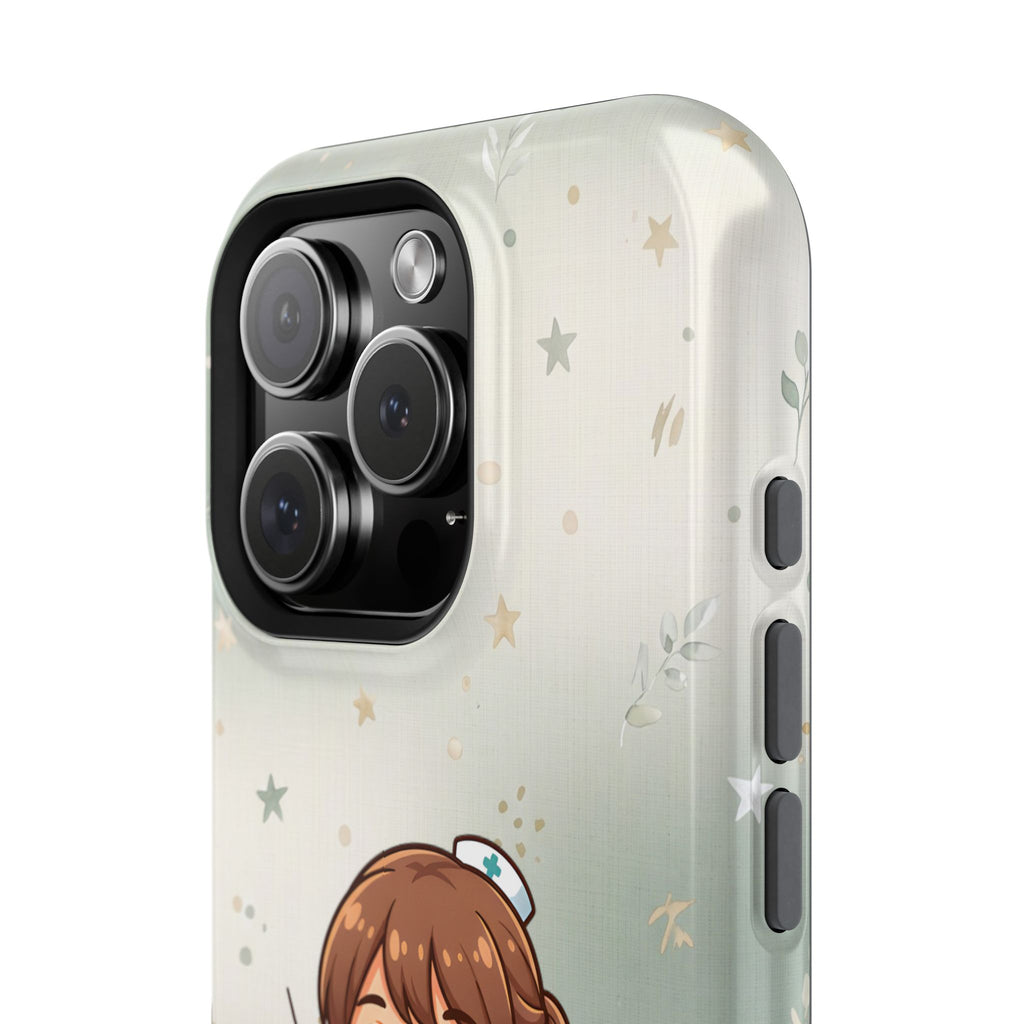 Personalized Nurse with Syringe Phone Case — Wireless Charging Cover