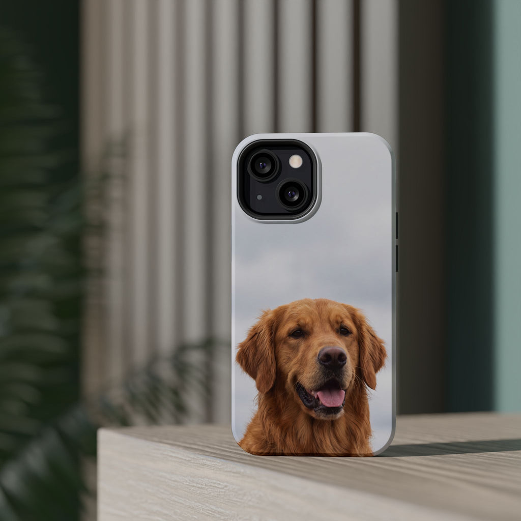 Golden Retriever Phone Case — Impact-Resistant Wireless Charging Cover