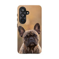 French Bulldog Portrait Phone Case | Realistic Brindle Frenchie Photo Case | iPhone & Samsung