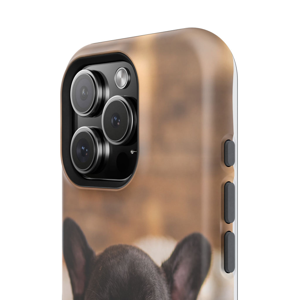 Sleepy French Bulldog Phone Case — Impact-Resistant Wireless Charging Cover