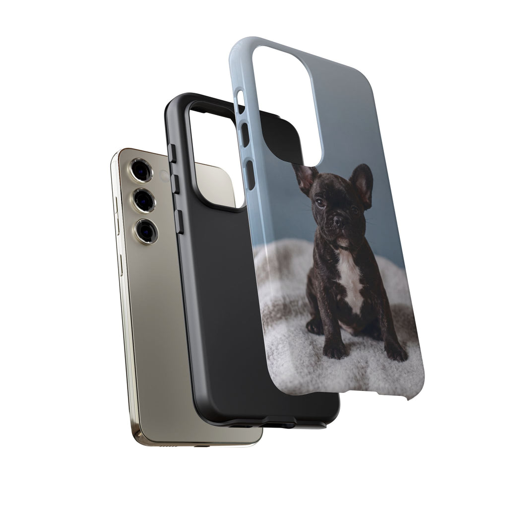 French Bulldog Puppy Phone Case | Adorable Brindle Frenchie Portrait | Samsung & iPhone