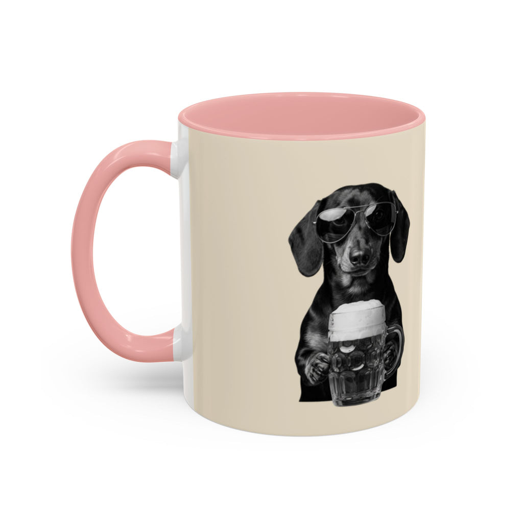 Personalized Dachshund Mug | Custom Name Coffee Mug | Funny Sausage Dog Gift | Beer Lover Dog Mug