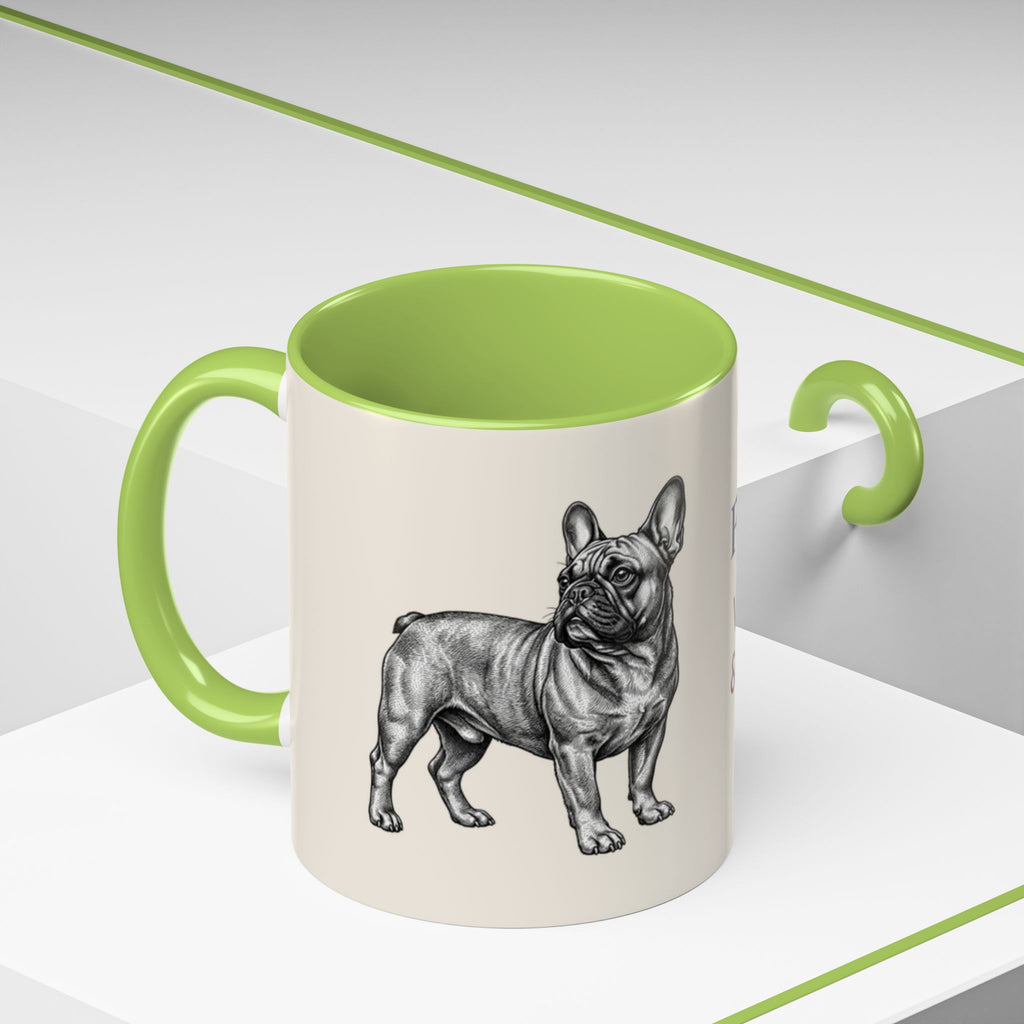 Personalized Frenchie Mug – Custom Name Coffee Mug – French Bulldog Lover Gift
