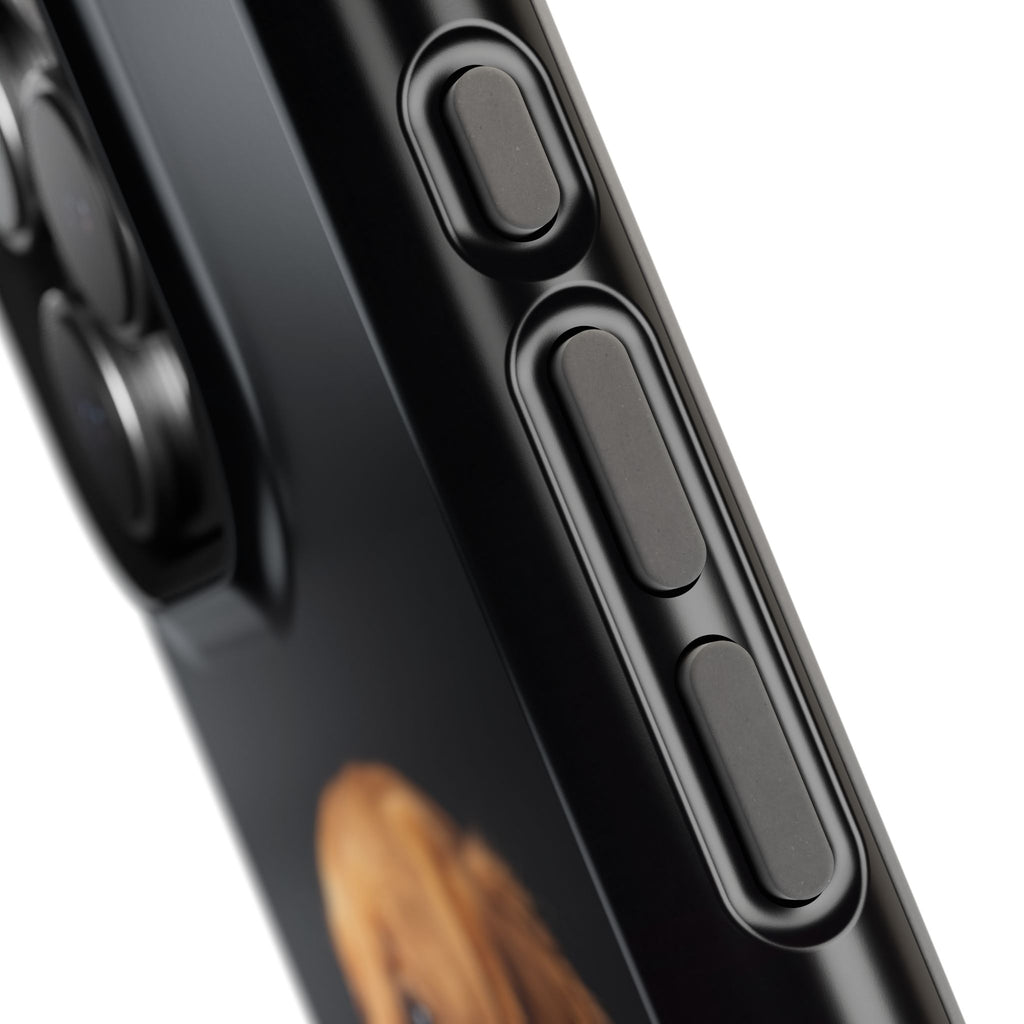 Golden Retriever Portrait Phone Case — Impact-Resistant Wireless Charging Cover