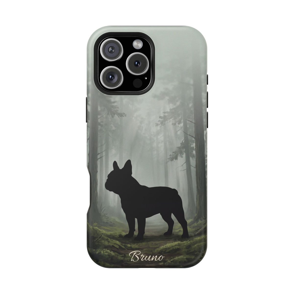 Personalized French Bulldog Misty Forest Phone Case — Wireless Charging Cover