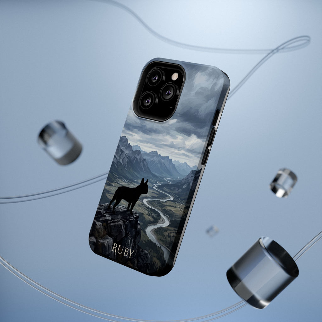 Personalized French Bulldog Mountain Valley Phone Case — Wireless Charging Cover