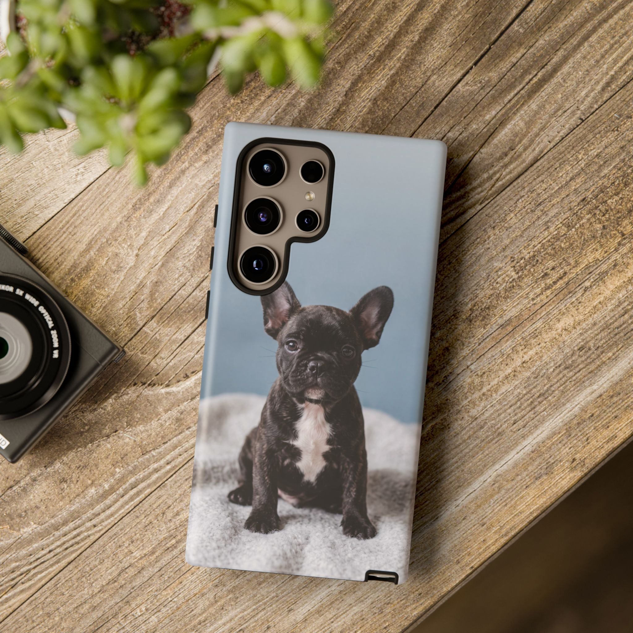 French Bulldog Puppy Phone Case | Adorable Brindle Frenchie Portrait | Samsung & iPhone