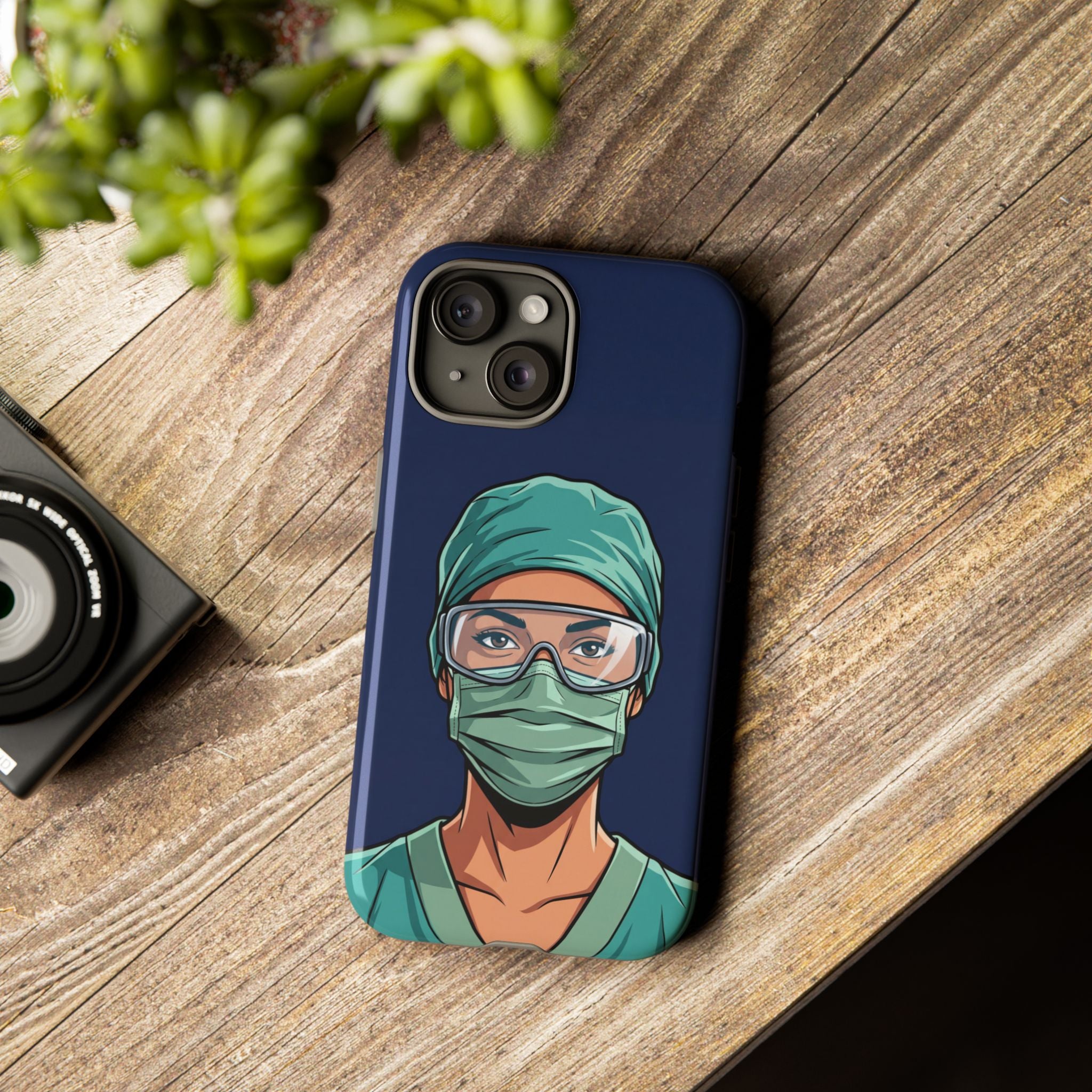 Nurse Illustrated Portrait Phone Case | iPhone & Samsung