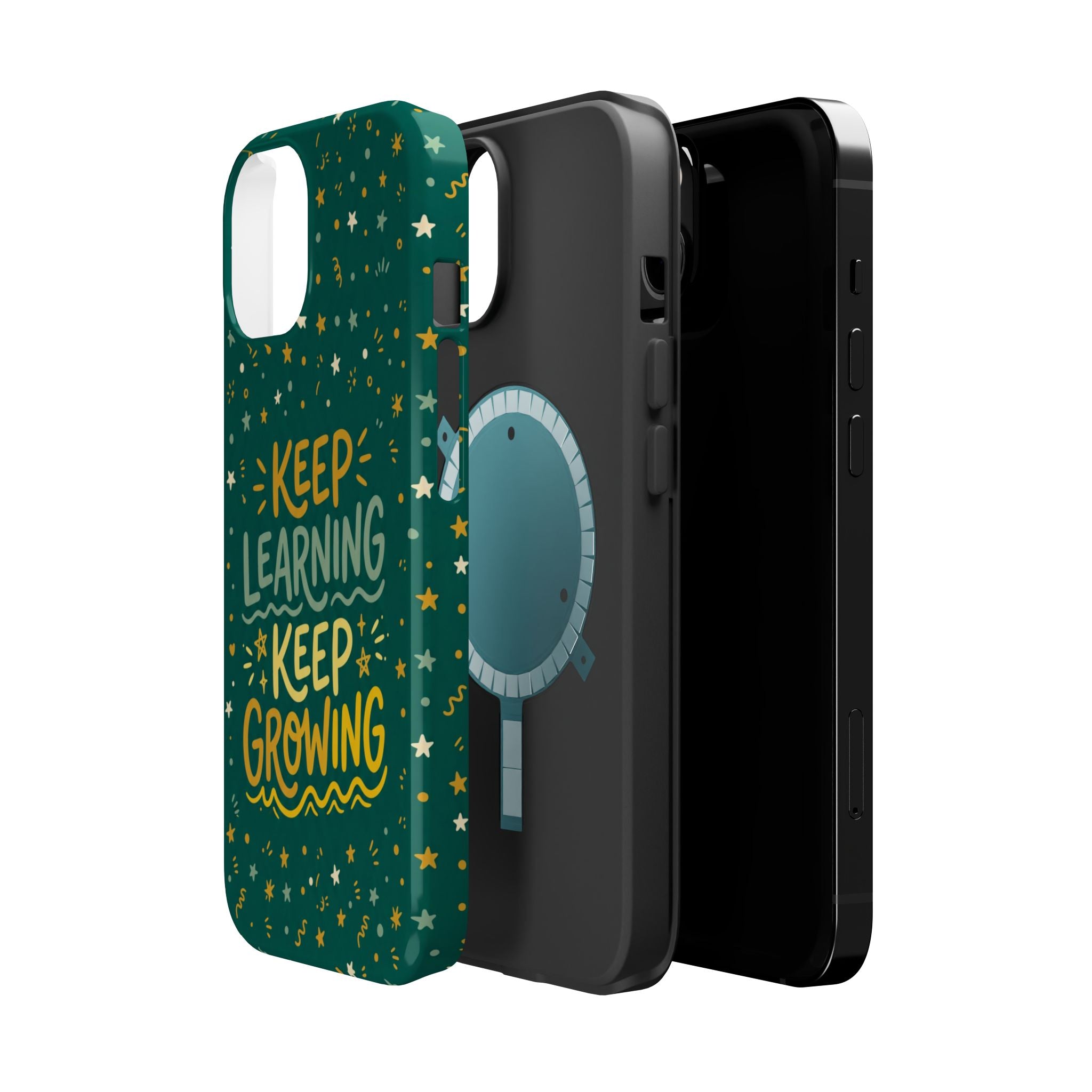 Keep Learning Keep Growing Teacher Phone Case — Wireless Charging Cover