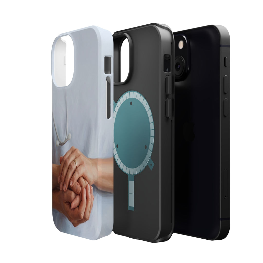 Impact-Resistant Phone Case — Caring Hands Wireless Charging Cover