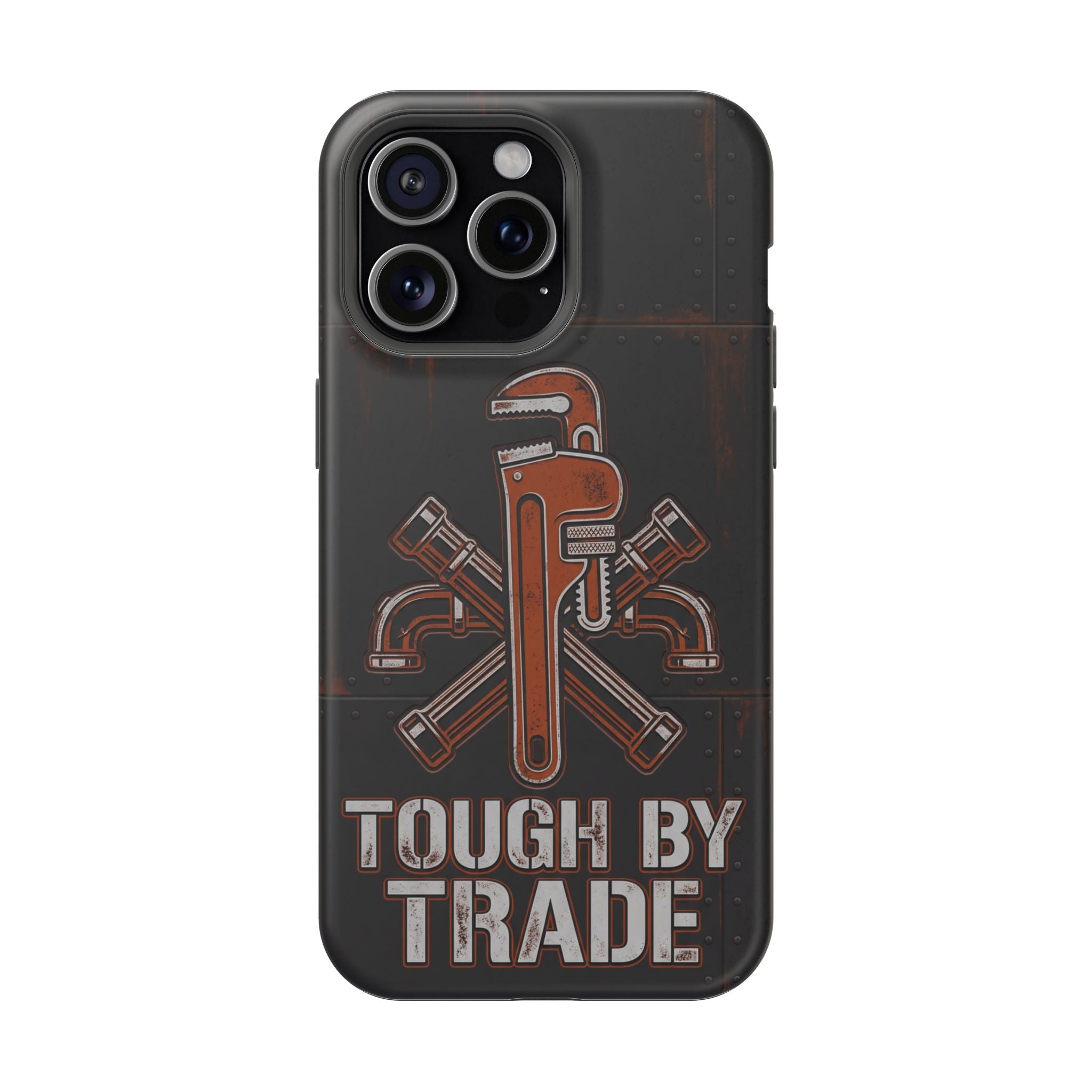 Tough By Trade Phone Case — Crossed Wrenches Wireless Charging Cover