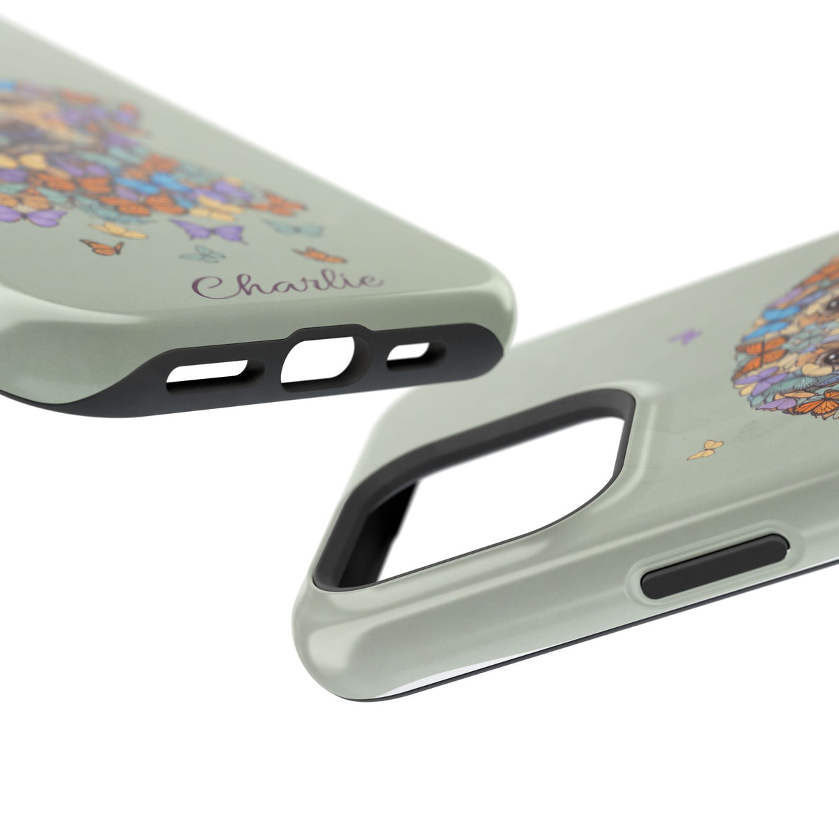 Personalized Butterfly Labrador Phone Case — Tough Magnetic Case with Wireless Charging
