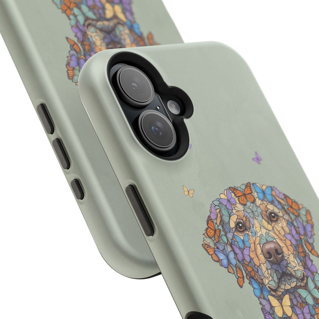 Personalized Butterfly Labrador Phone Case — Tough Magnetic Case with Wireless Charging