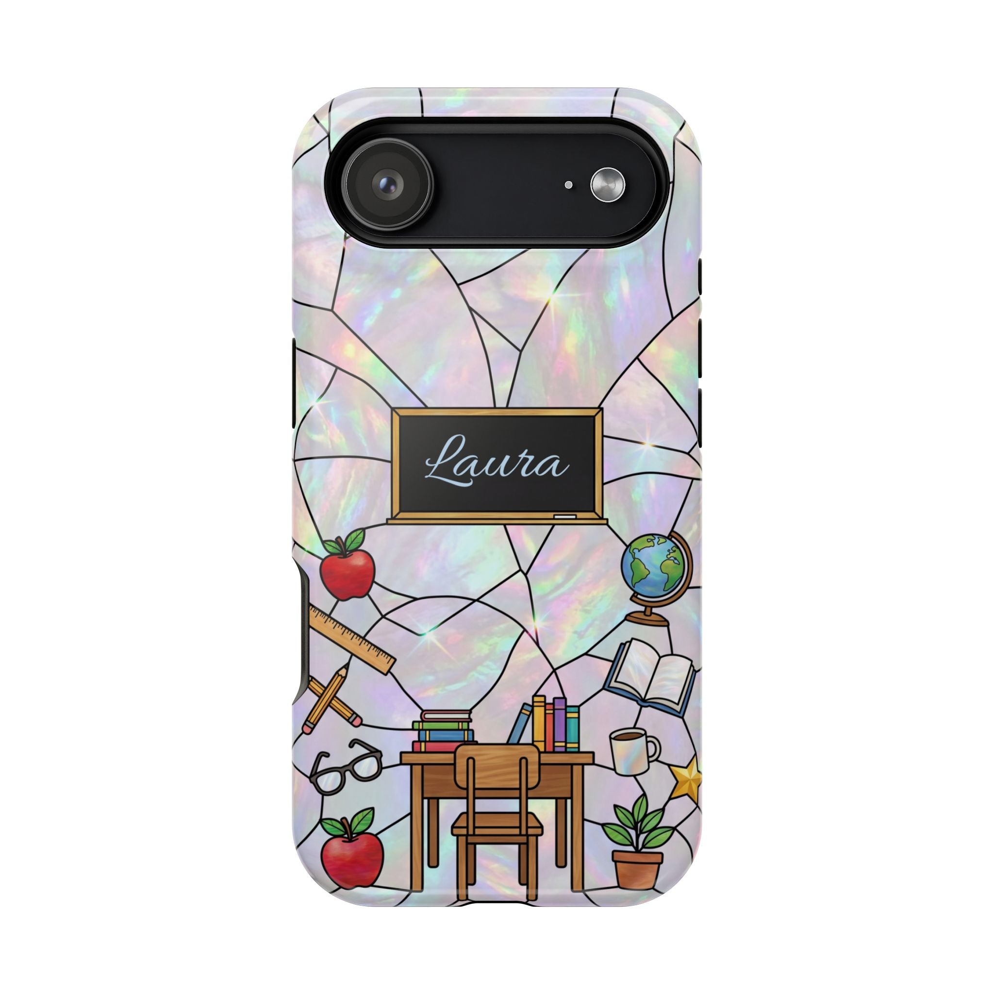Personalized Teacher Phone Case — Impact-Resistant Wireless Charging Cover