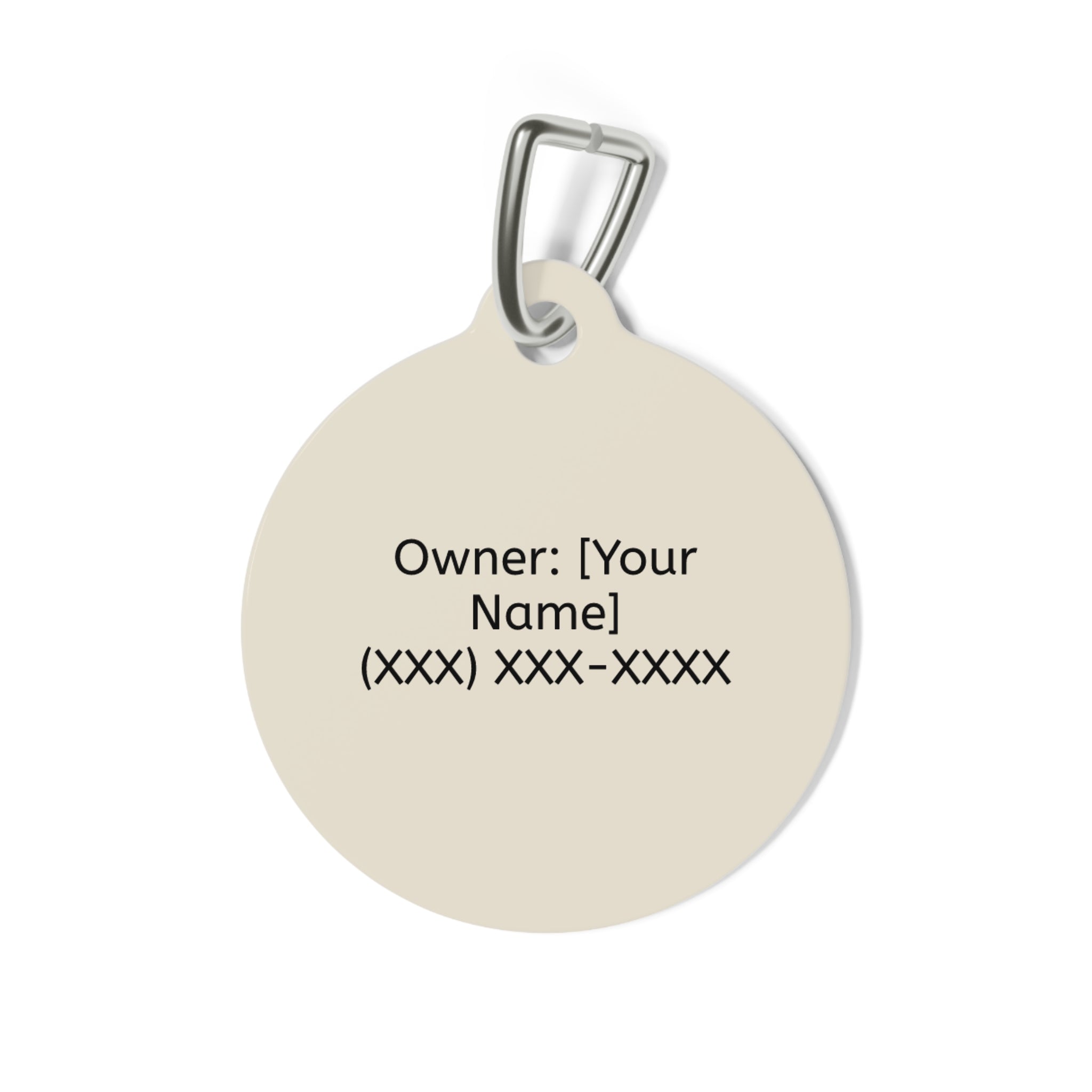 Personalized French Bulldog Pet Tag – Custom Photo & Name Dog ID Tag