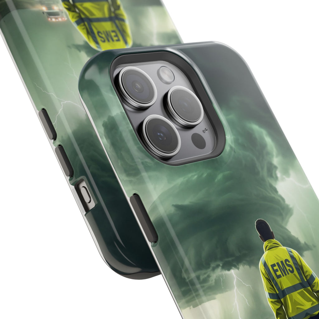EMS Green Storm Phone Case — Magnetic Wireless Charging Cover