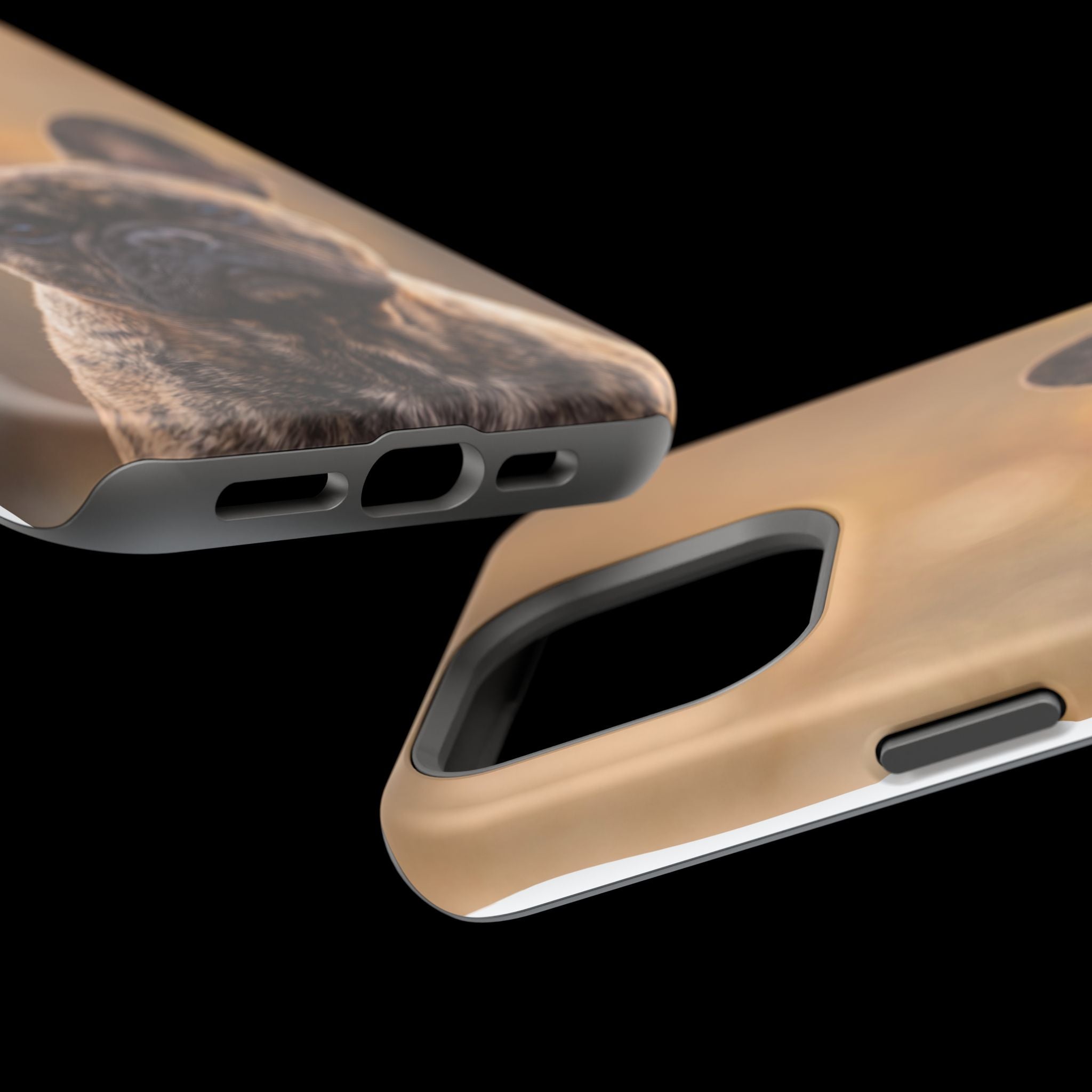 Brindle French Bulldog Phone Case — Impact-Resistant Wireless Charging Cover