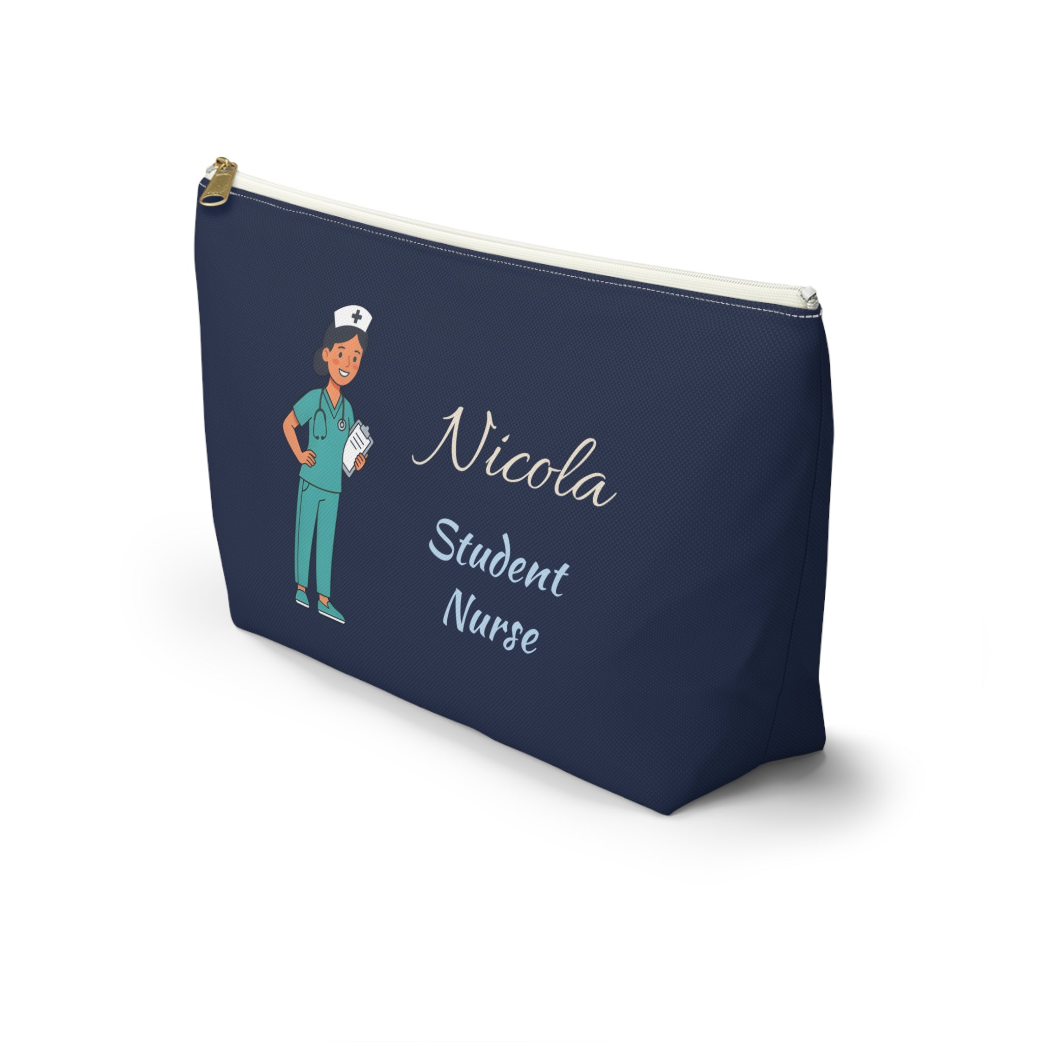 Personalized Student Nurse Pouch | Custom Name Cosmetic Bag