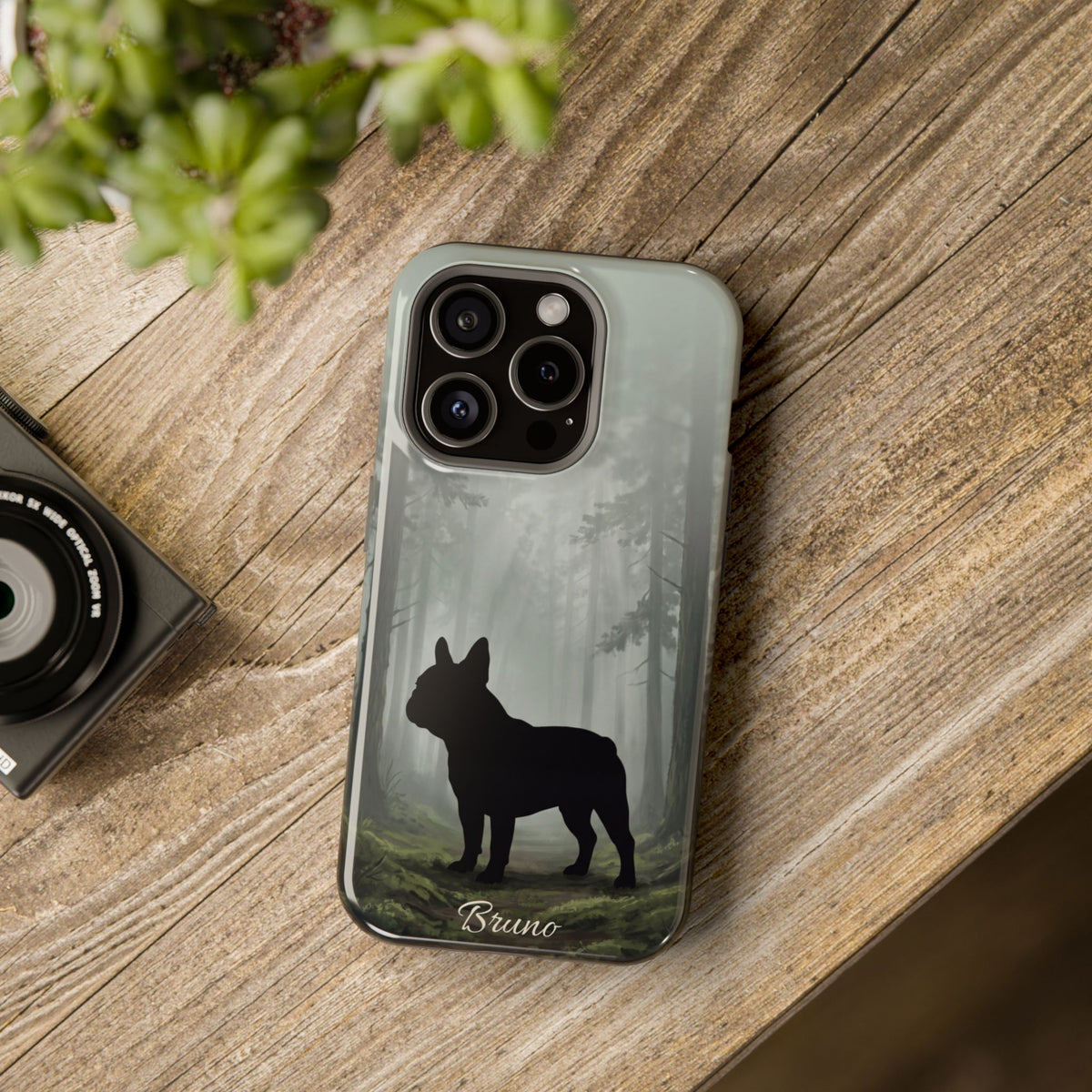 Personalized French Bulldog Misty Forest Phone Case — Wireless Charging Cover