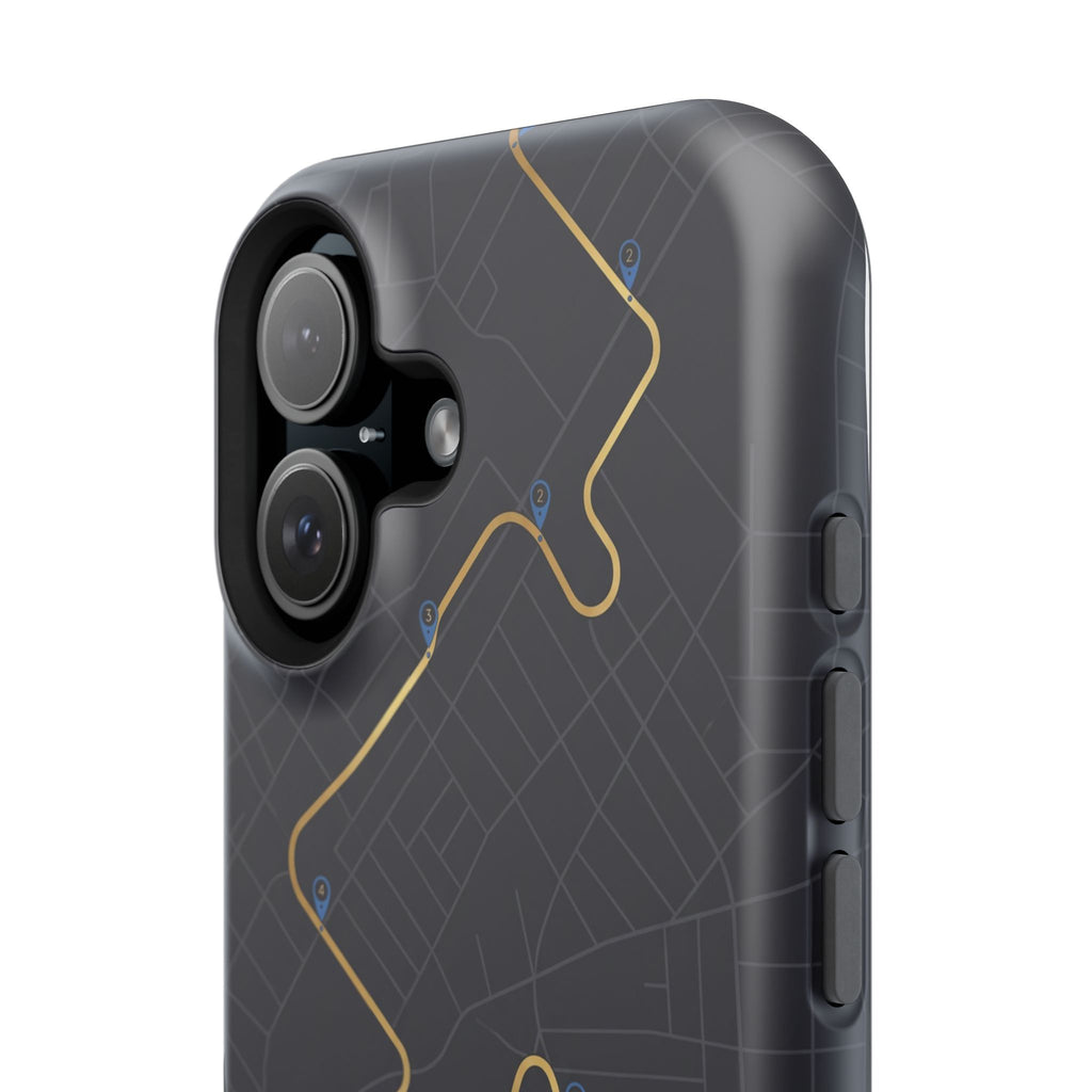 Paramedic/EMT Route Line Phone Case — Magnetic Wireless Charging Cover