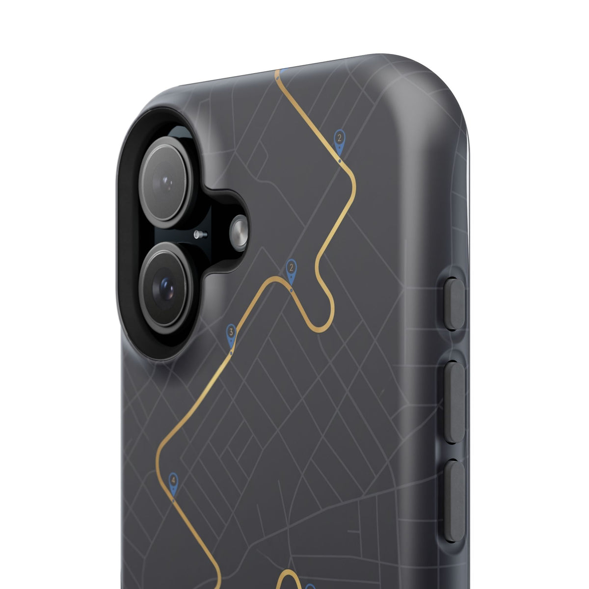 Paramedic/EMT Route Line Phone Case — Magnetic Wireless Charging Cover