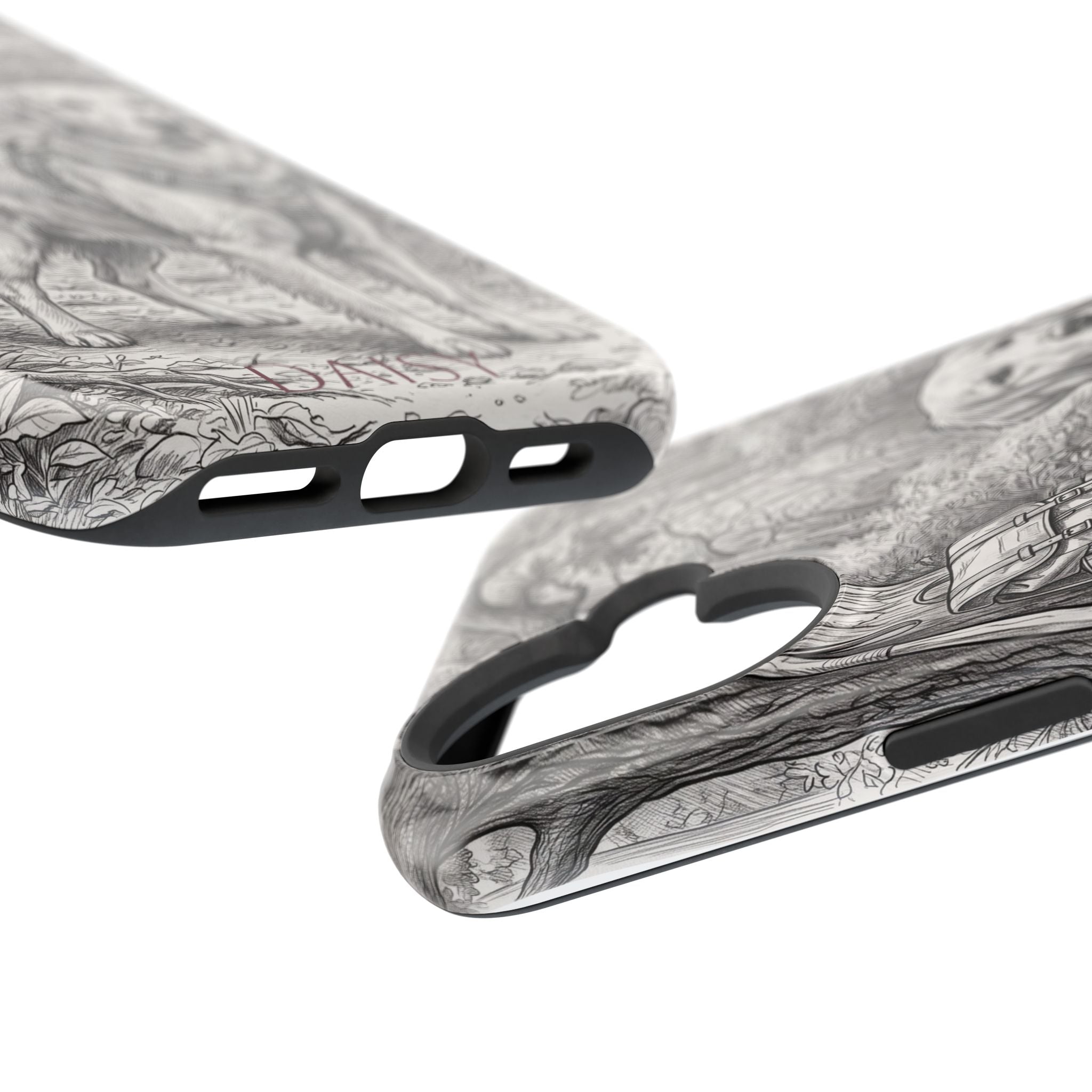 Personalized Golden Retriever Woodland Trail Phone Case — Wireless Charging Cover