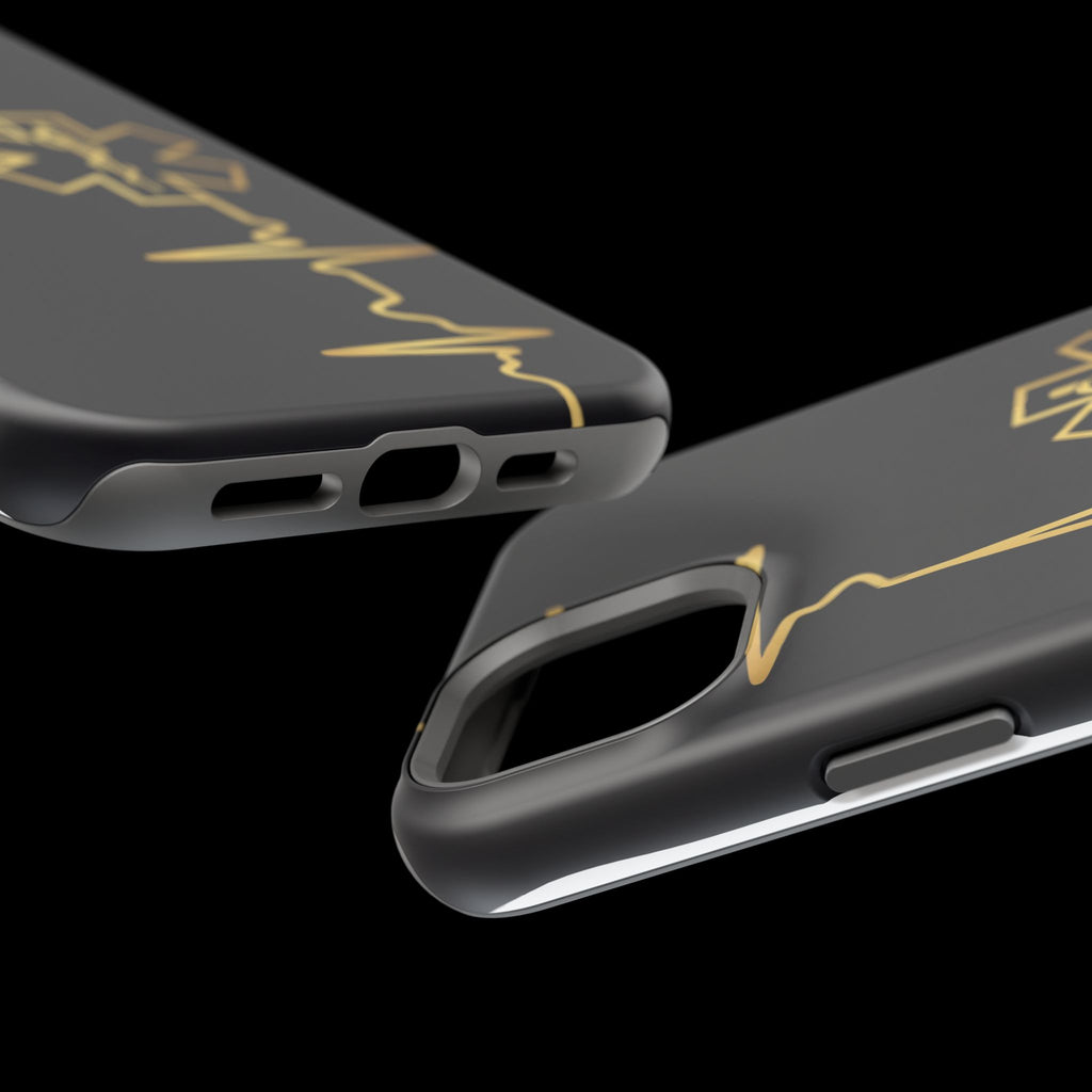 Paramedic/EMT Heartbeat Line Phone Case — Magnetic Wireless Charging Cover