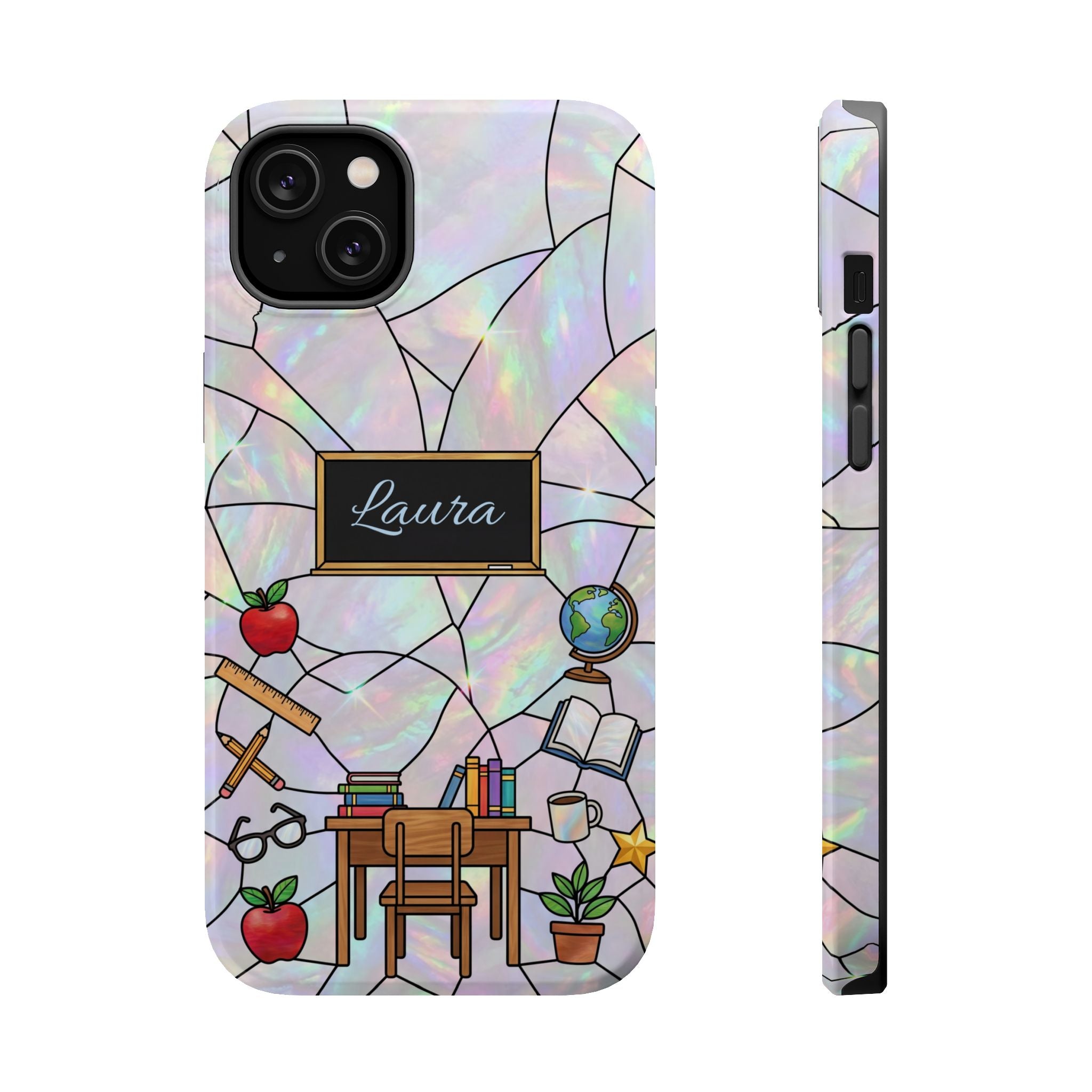 Personalized Teacher Phone Case — Impact-Resistant Wireless Charging Cover