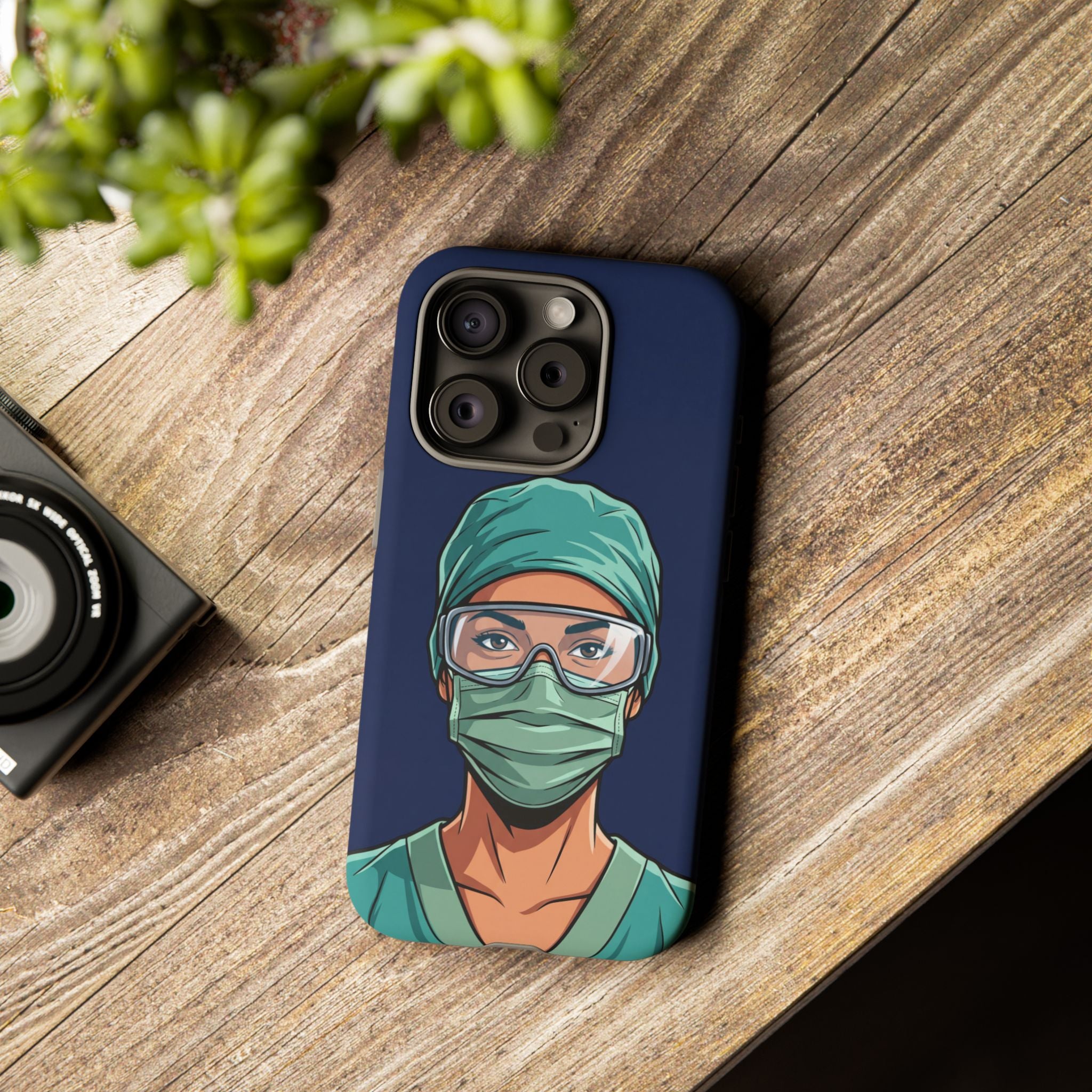 Nurse Illustrated Portrait Phone Case | iPhone & Samsung