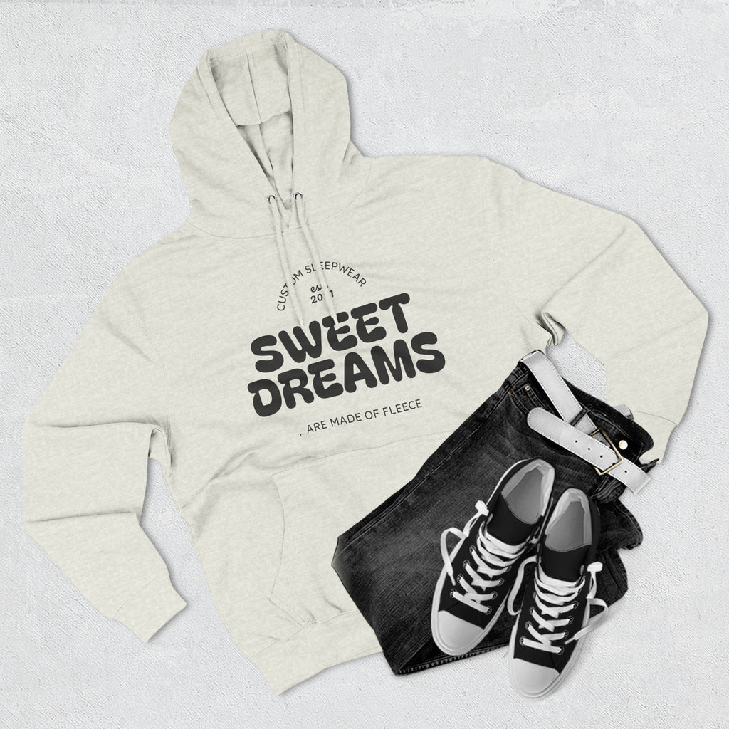 Sweet Dreams Hoodie — Cozy Fleece Pullover with Retro Script