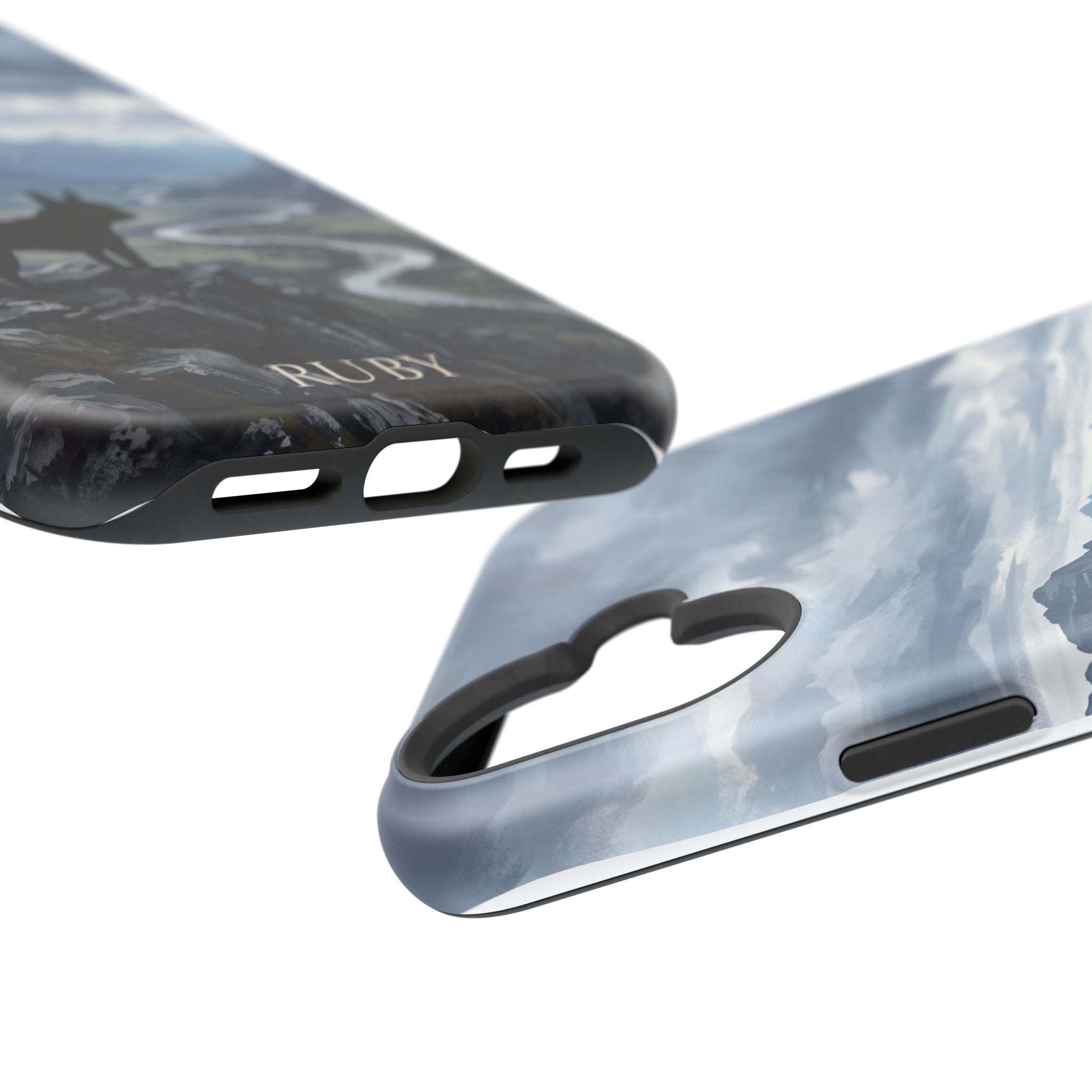 Personalized French Bulldog Mountain Valley Phone Case — Wireless Charging Cover